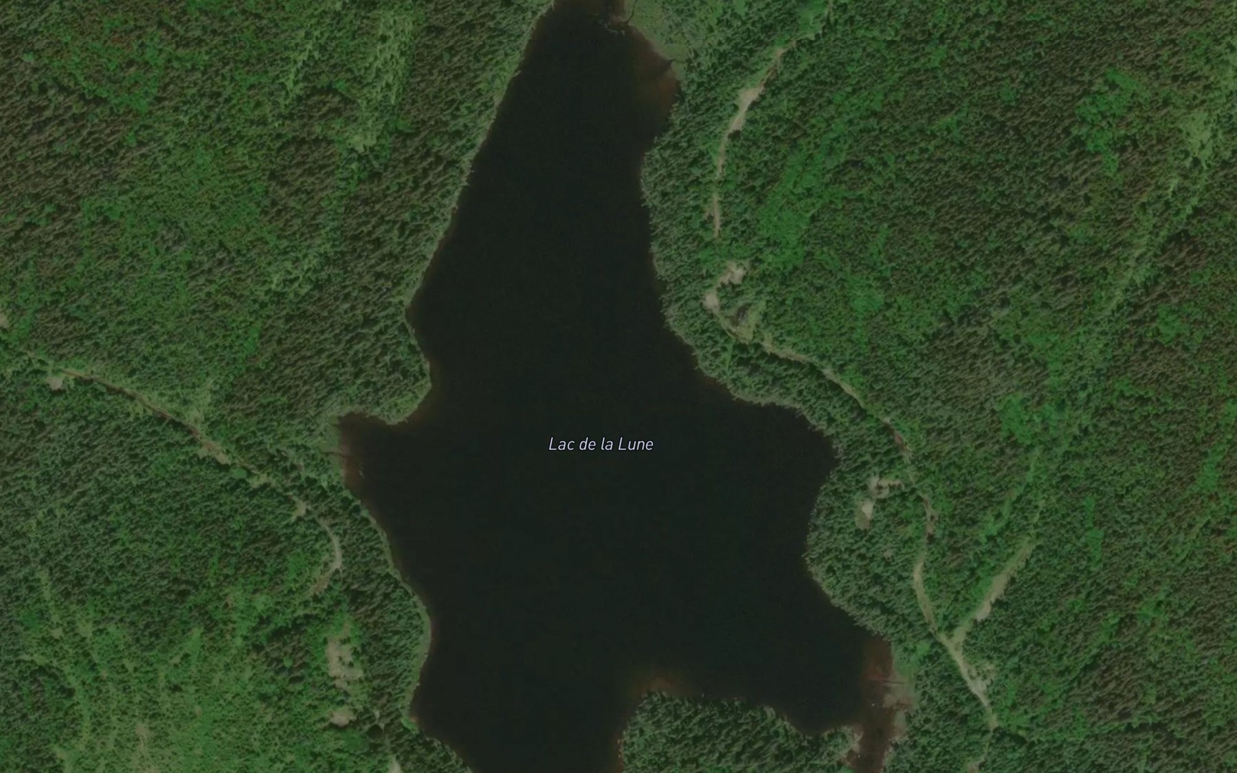 Satellite map of the Lac de la Lune