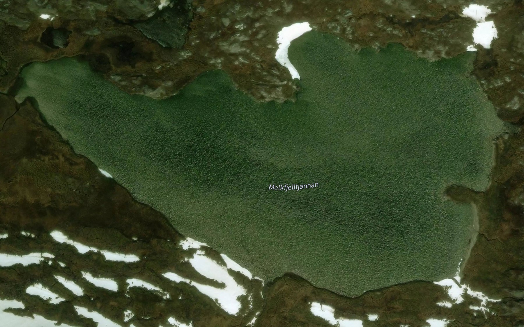 Satellite map of the Melkfjelltjornan