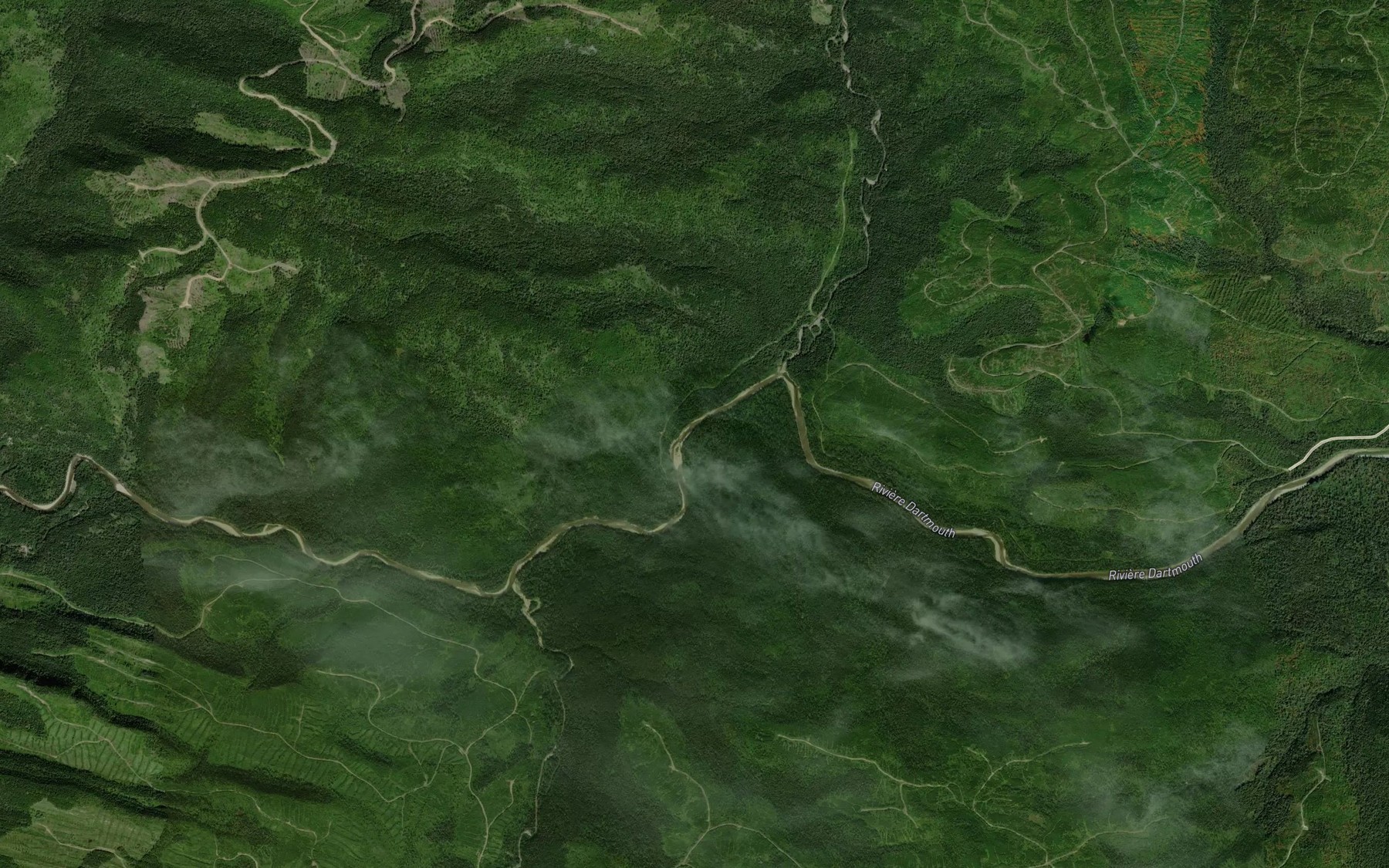 Satellite map of the Fosse Andre