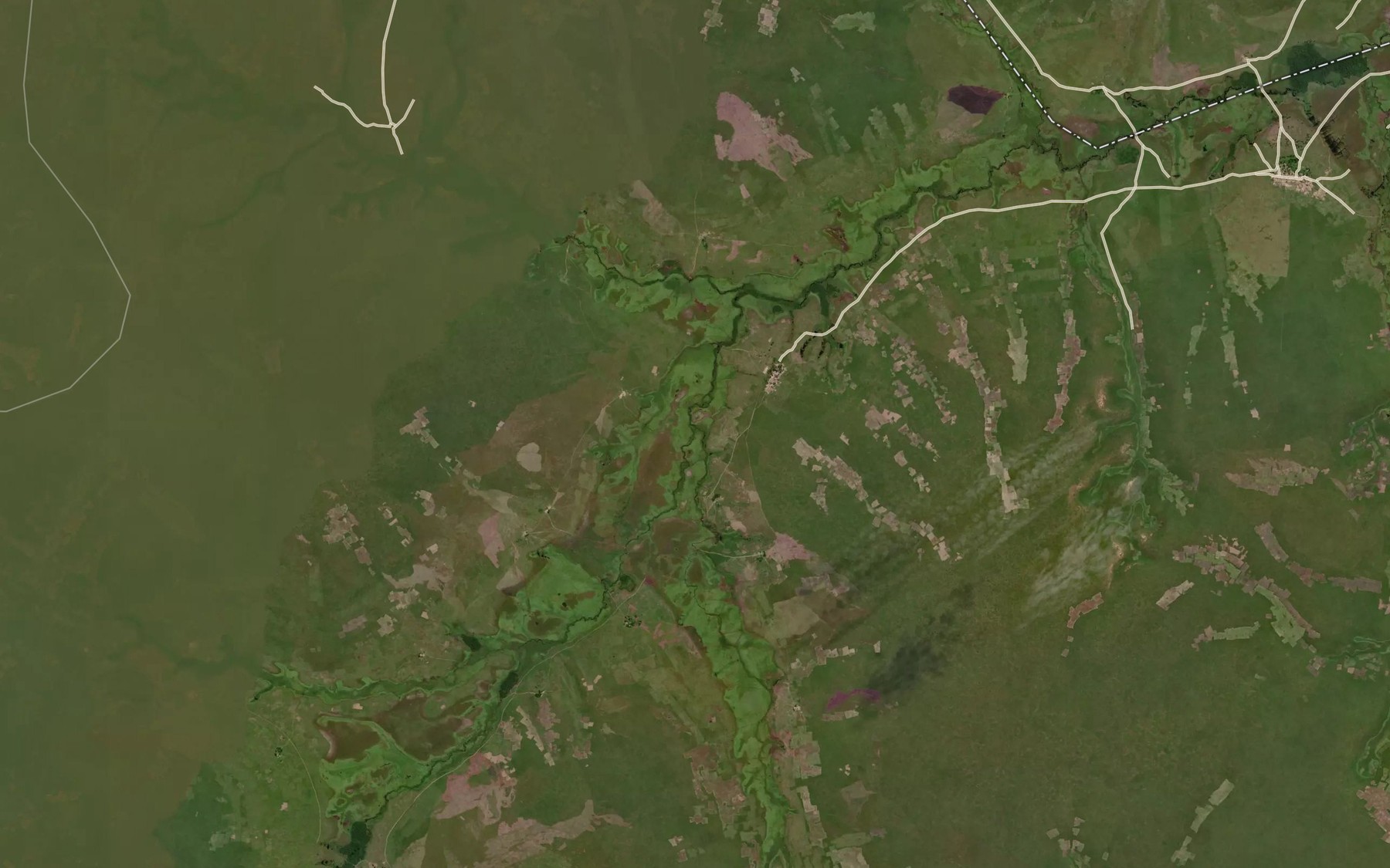 Satellite map of the Djindji