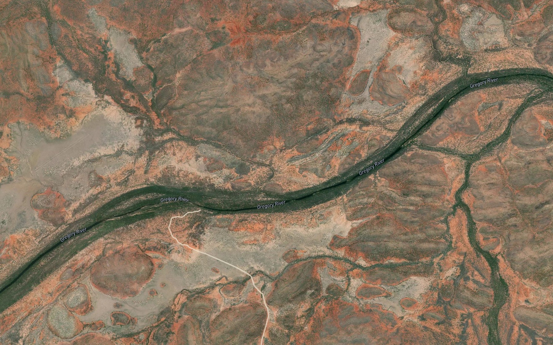 Satellite map of the Wangunda Creek