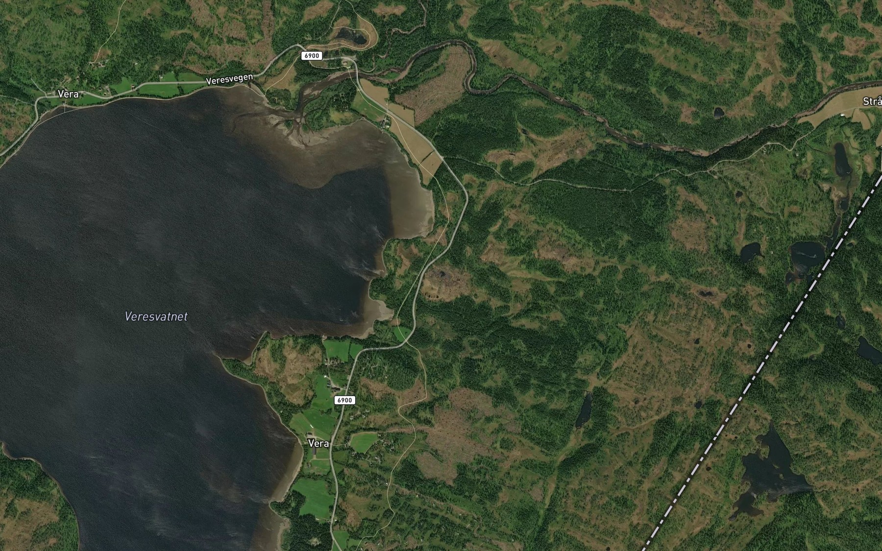 Satellite map of the Lomtjorna