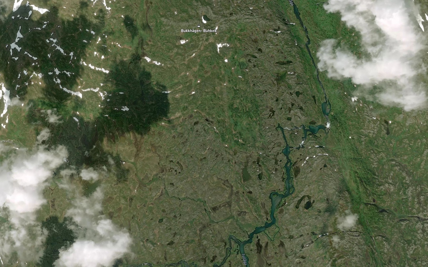 Satellite map of the Bukkhagforsen