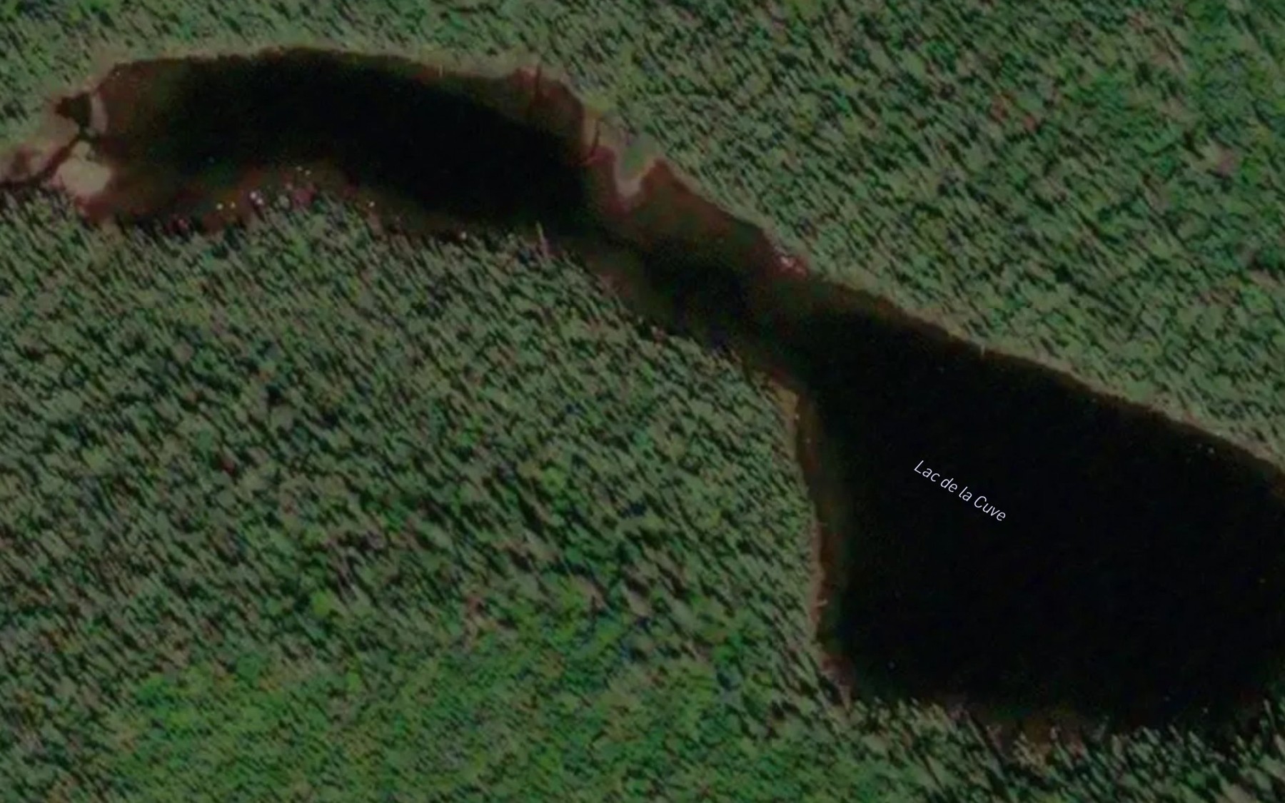 Satellite map of the Lac de la Cuve