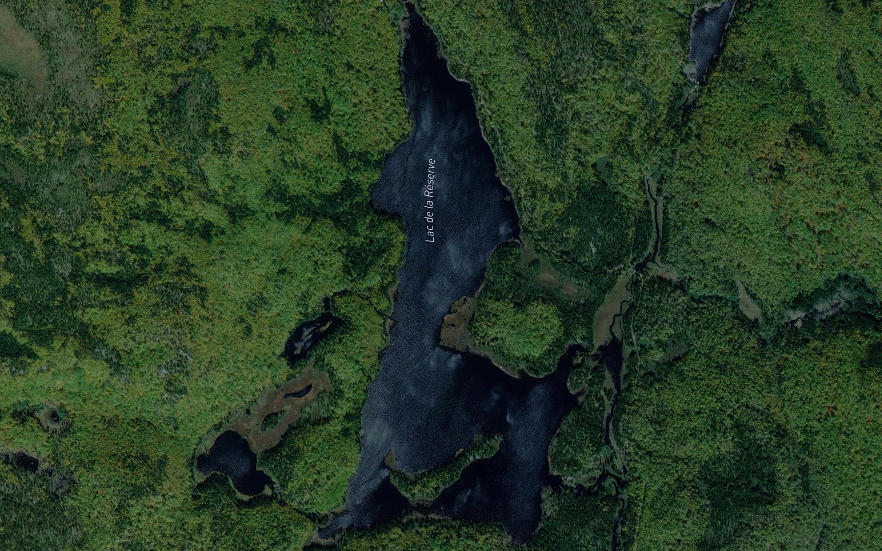 Satellite map of the Lac de la Reserve