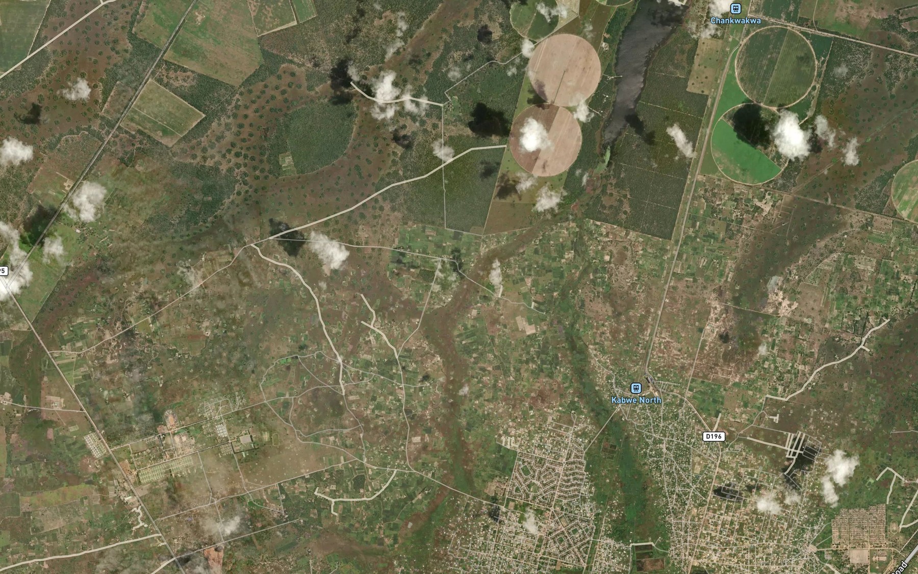 Satellite map of the Ngala