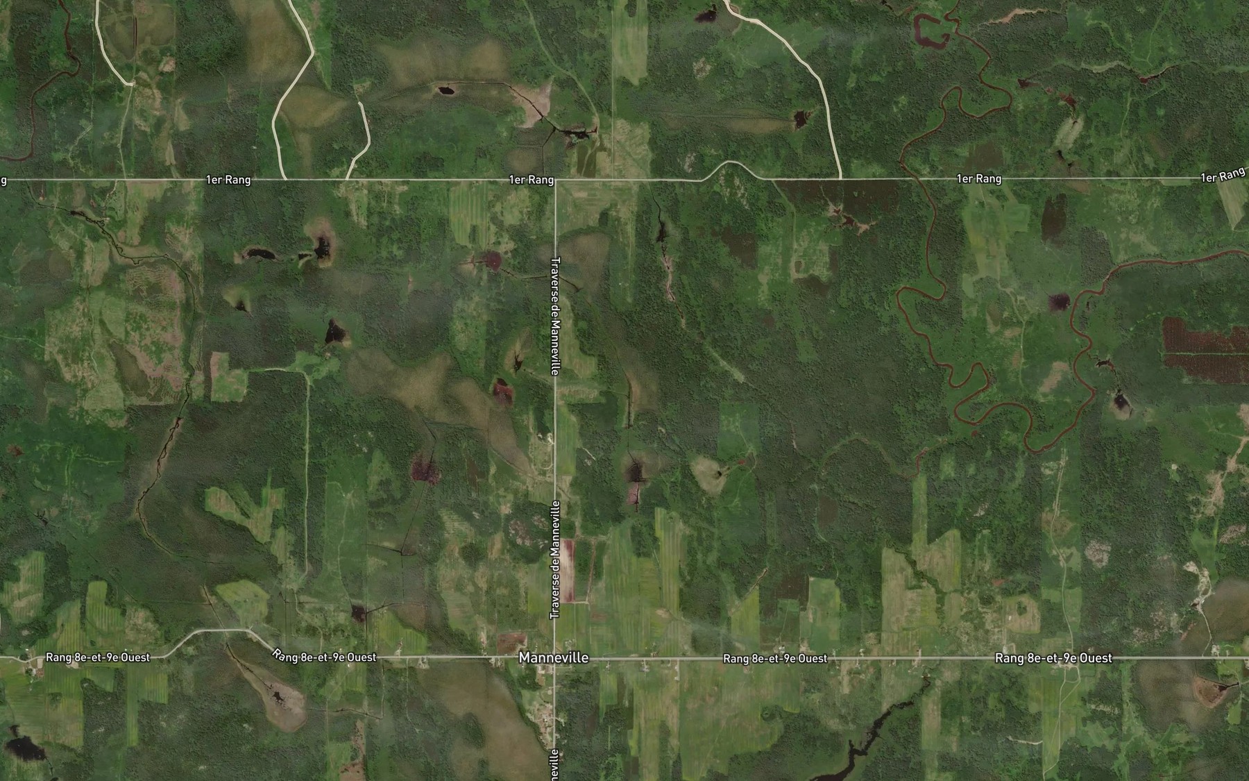 Satellite map of the Branche Chouinard