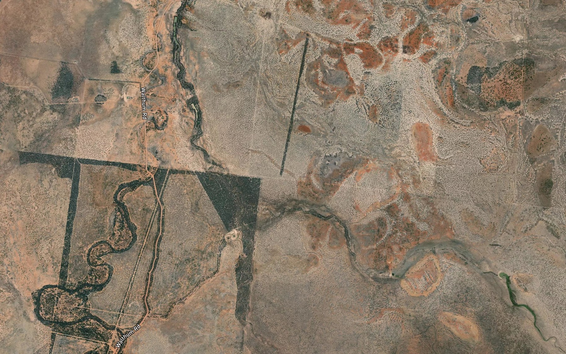 Satellite map of the Durdham Watercourse