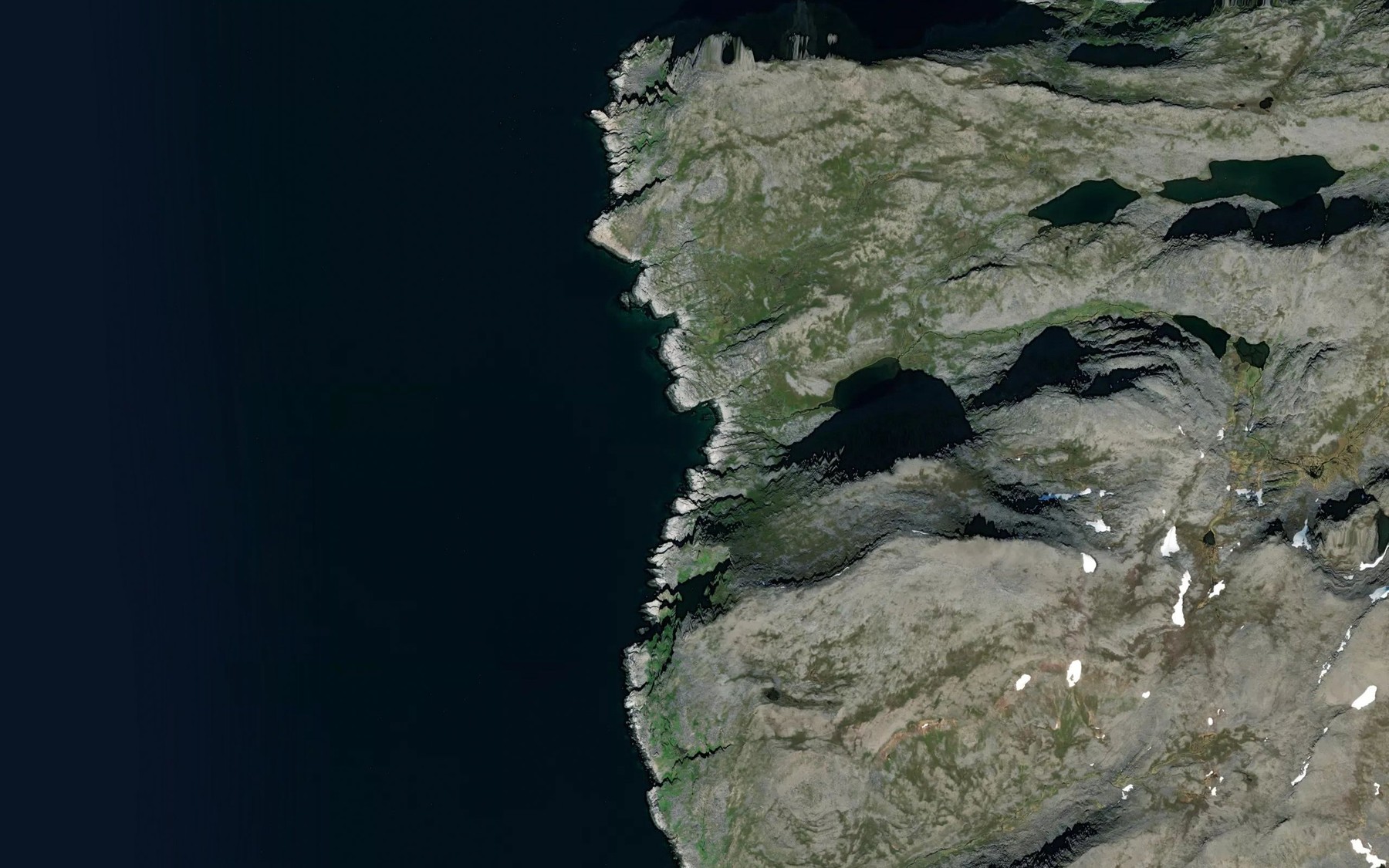 Satellite map of the Elvevika