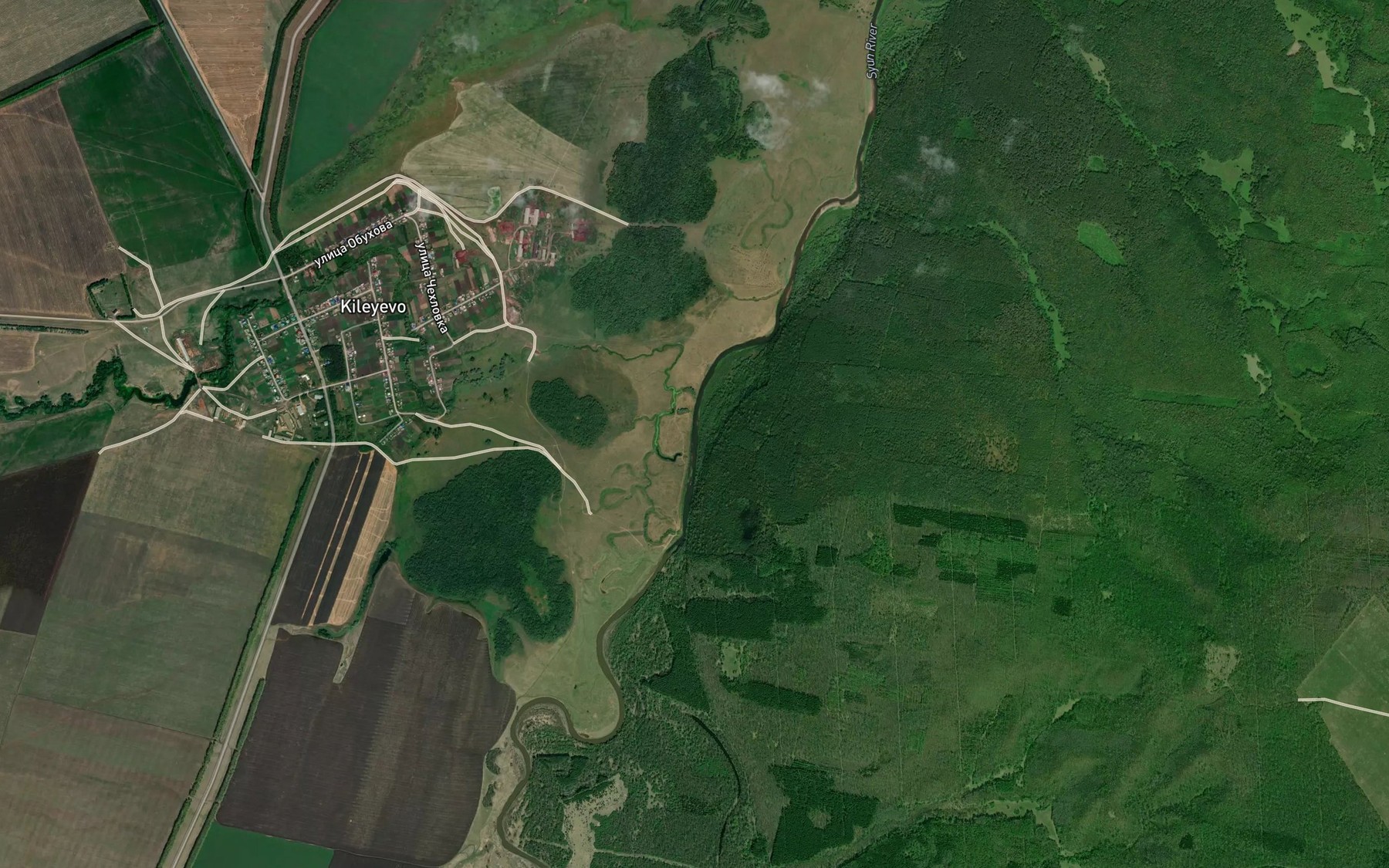 Satellite map of the Urzya