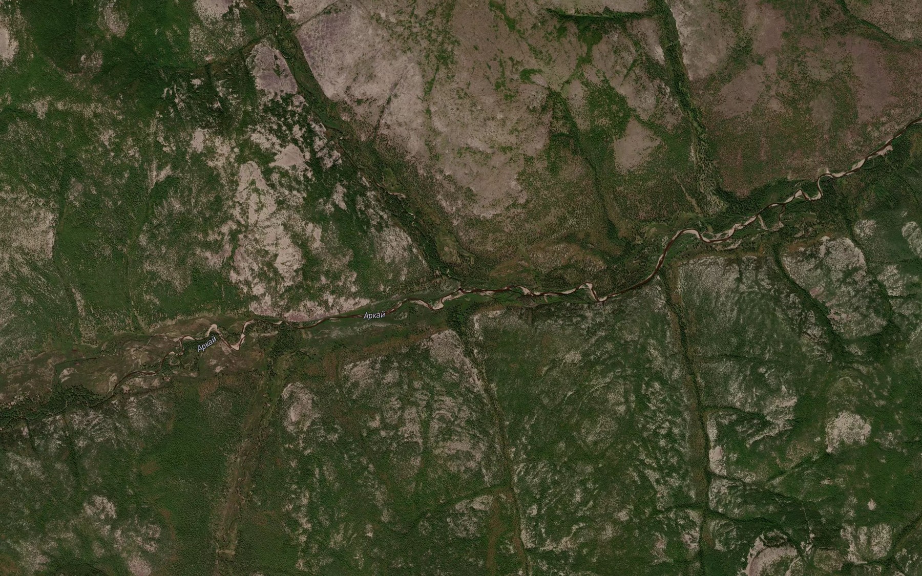 Satellite map of the Kvartsevyy