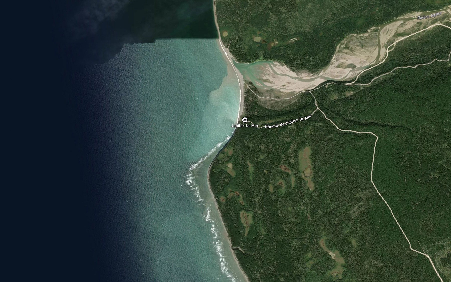 Satellite map of the Baie Bonsecours