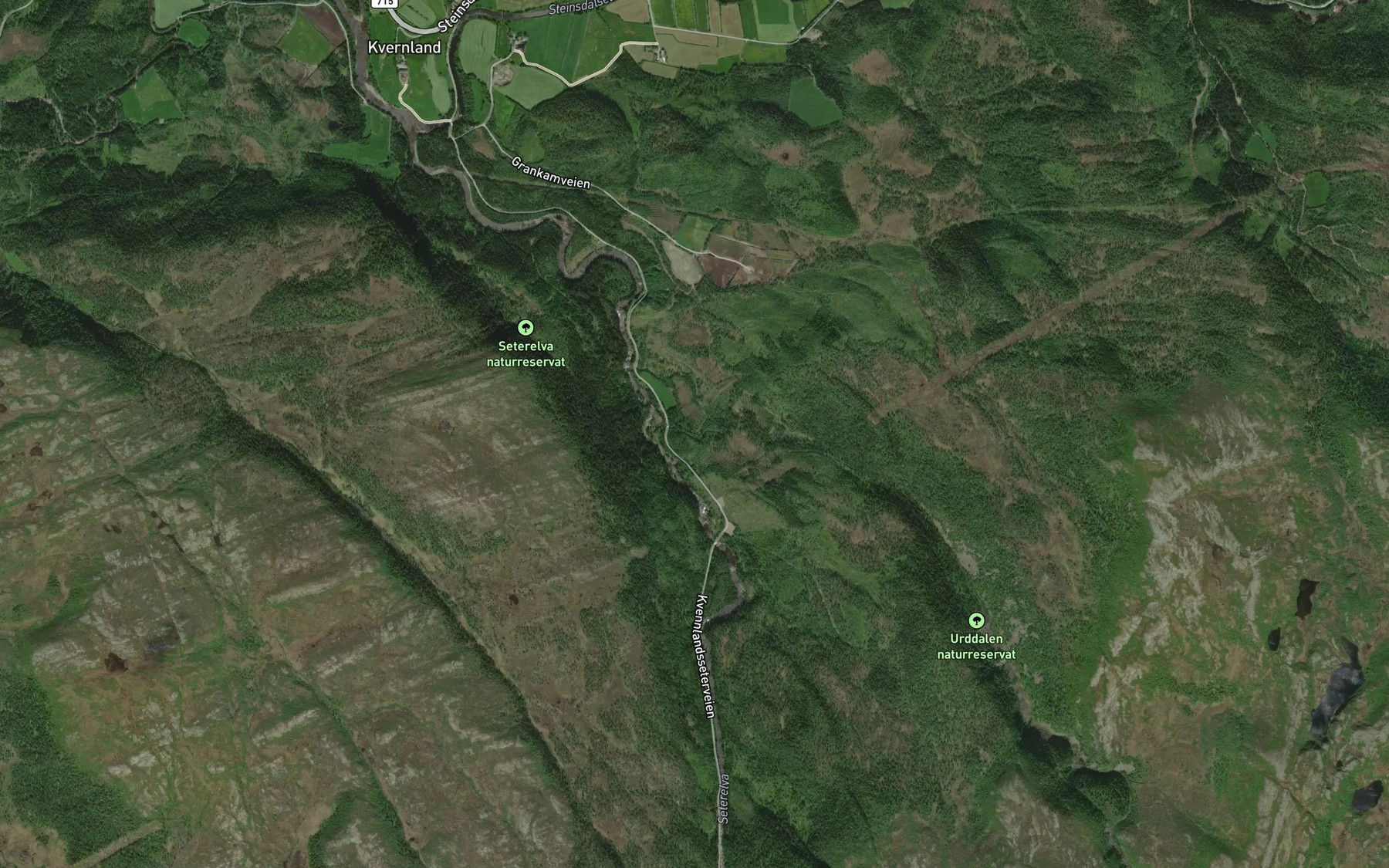 Satellite map of the Storbekken
