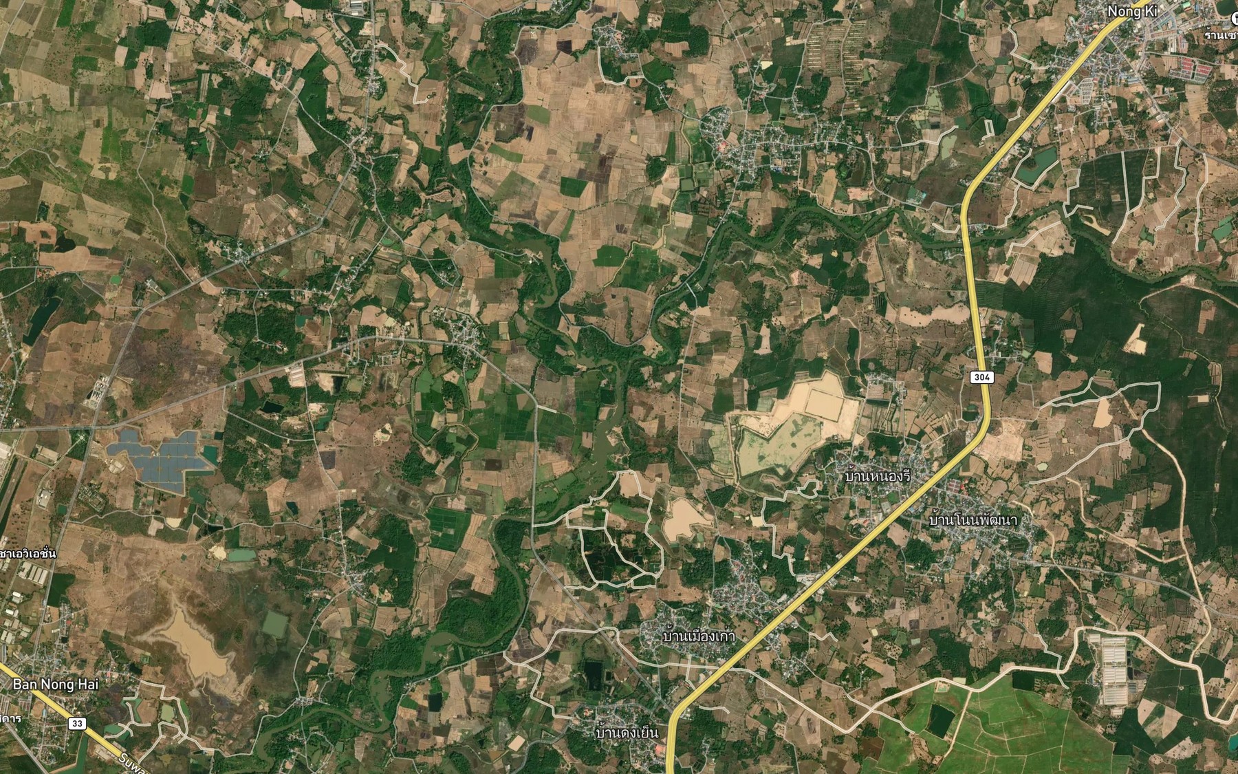 Satellite map of the Khwae Khamong