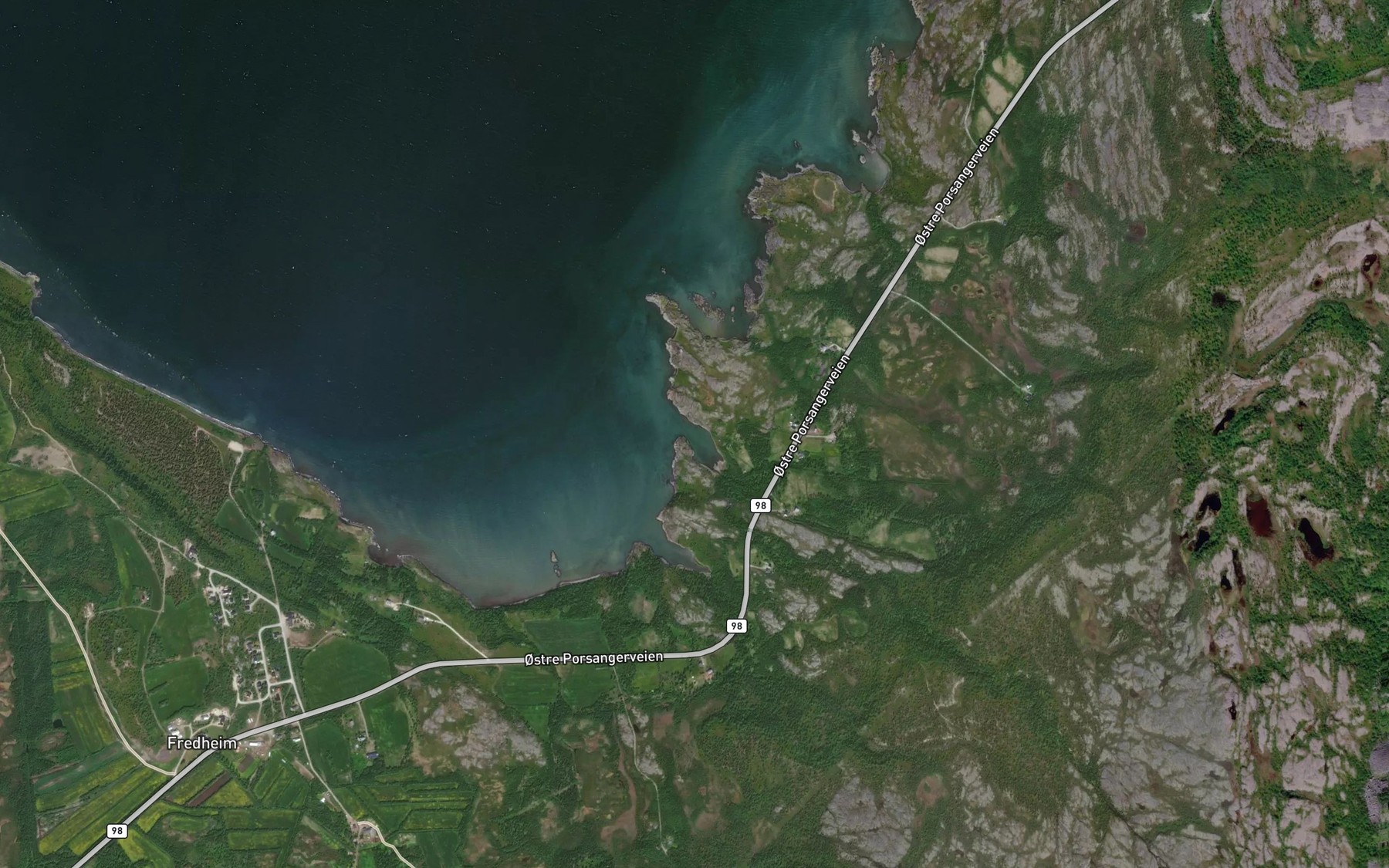 Satellite map of the Karenbukta