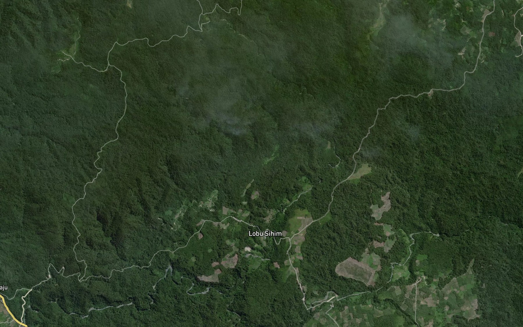 Satellite map of the Aek Tungko
