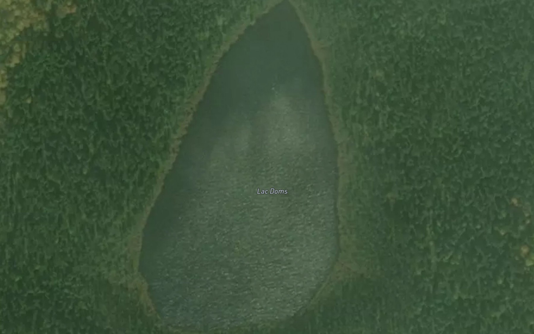 Satellite map of the Lac Doms