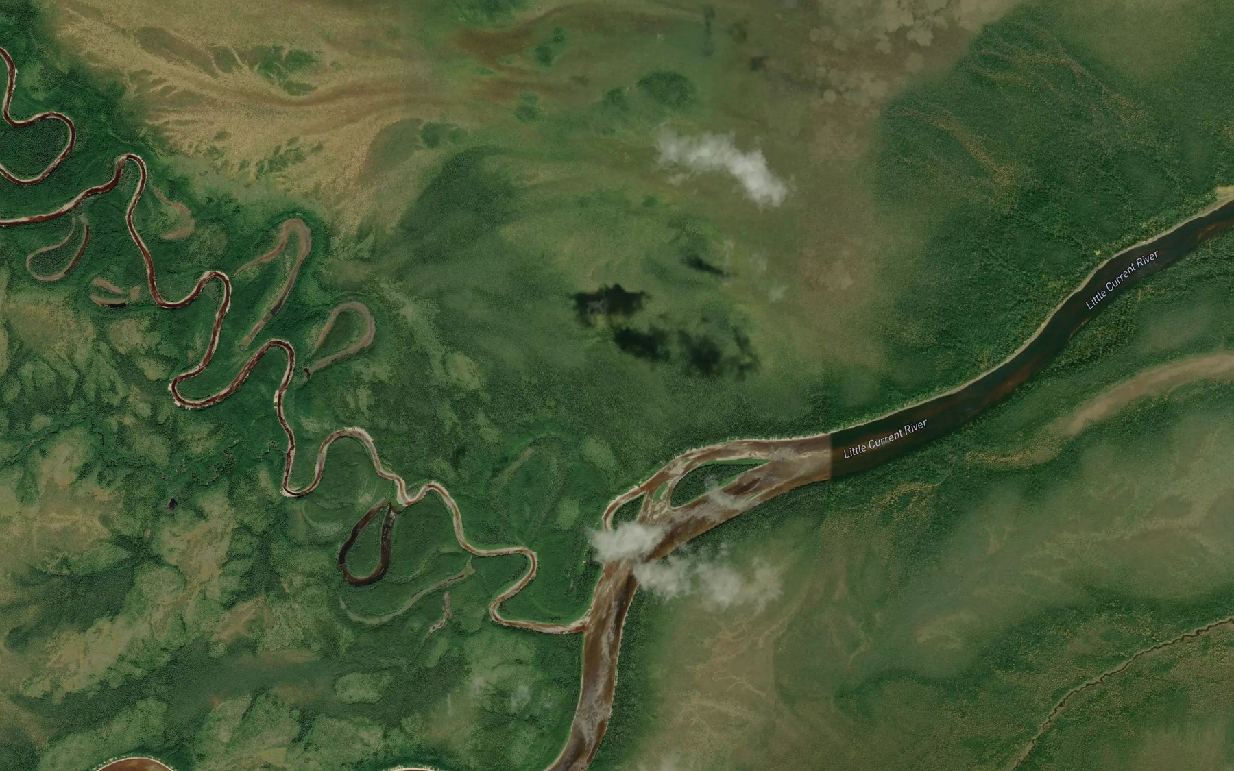 Satellite map of the Nomunheka River