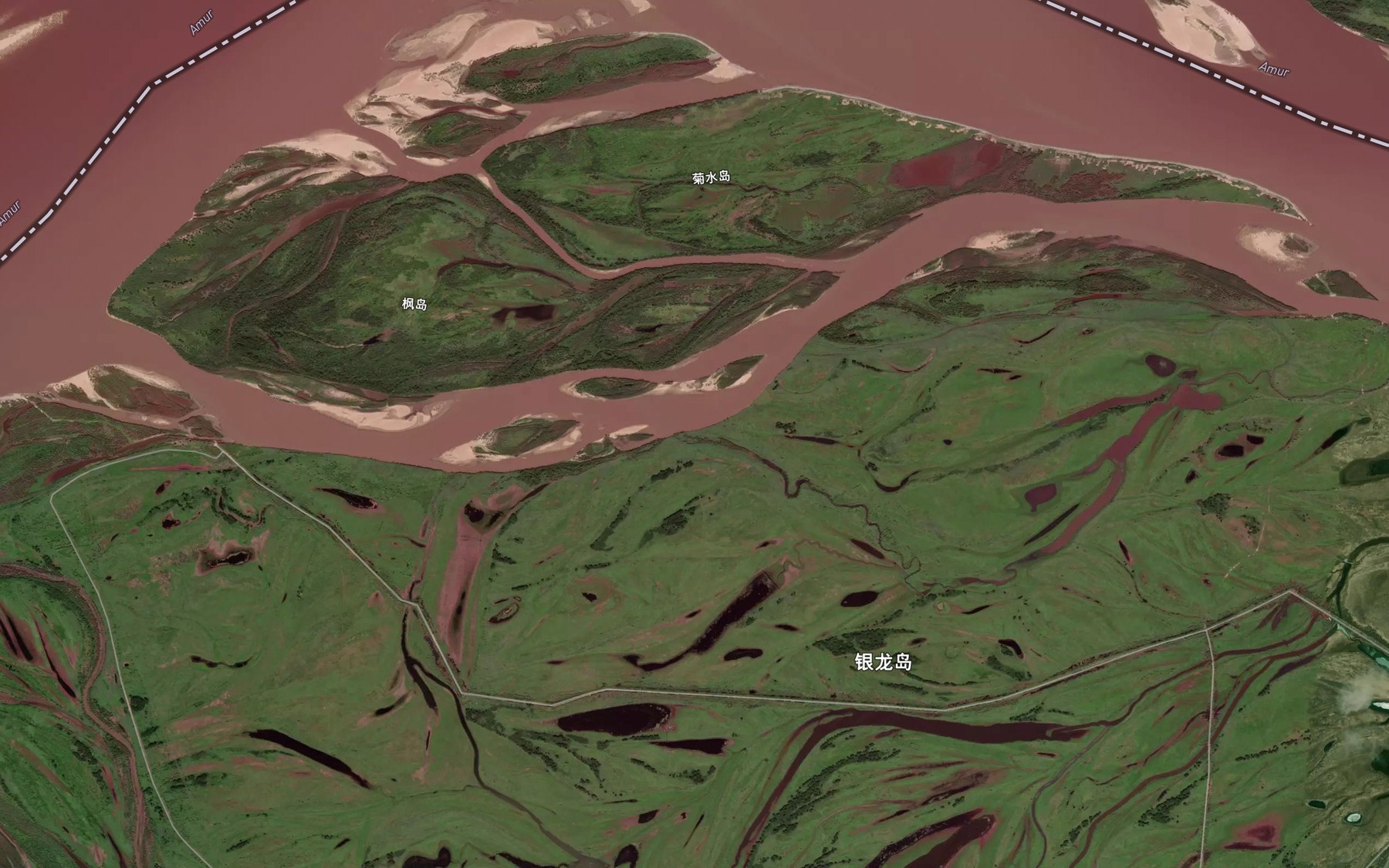 Satellite map of the Protoka Utinaya