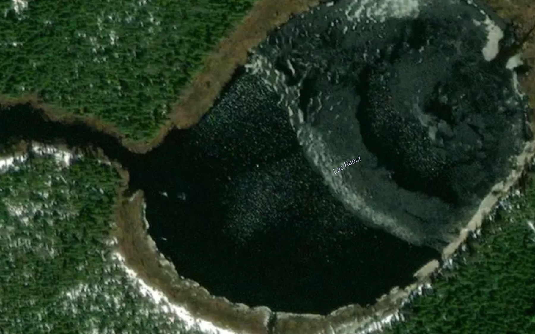 Satellite map of the Lac Raout