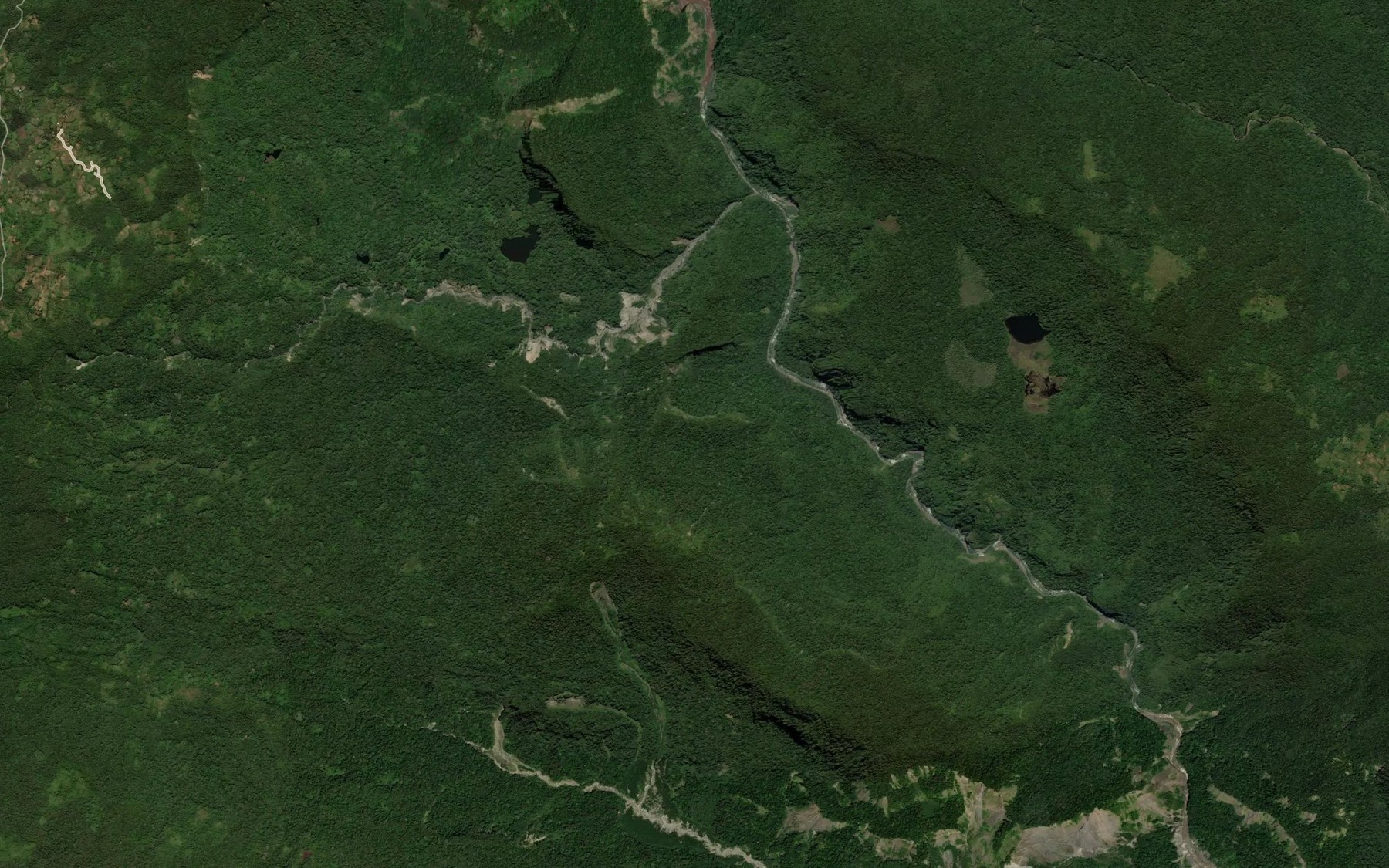 Satellite map of the Avia River