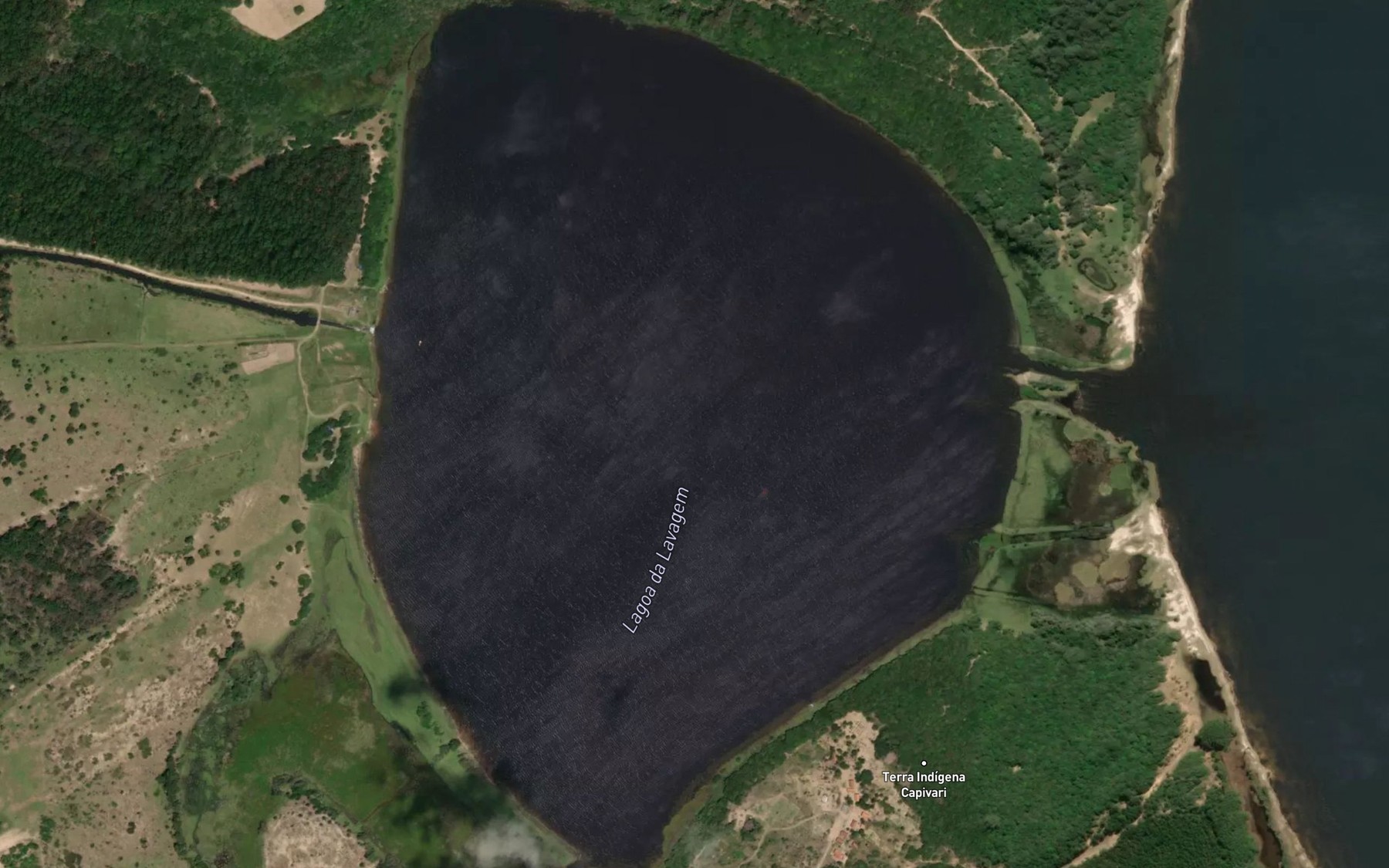 Satellite map of the Lagoa da Lavagem