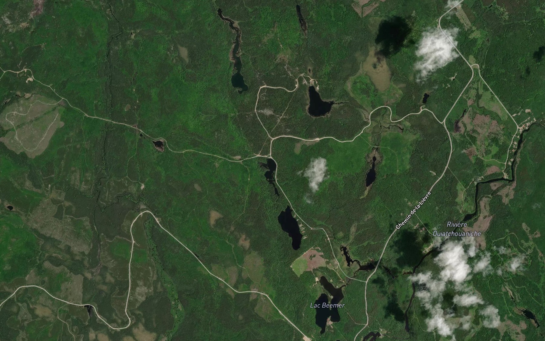 Satellite map of the Petit lac Vert