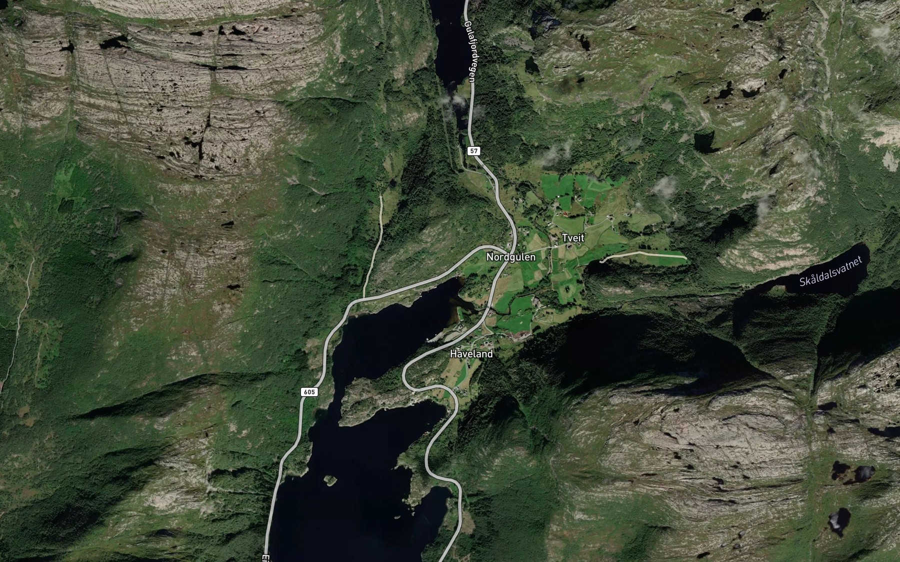 Satellite map of the Akevika