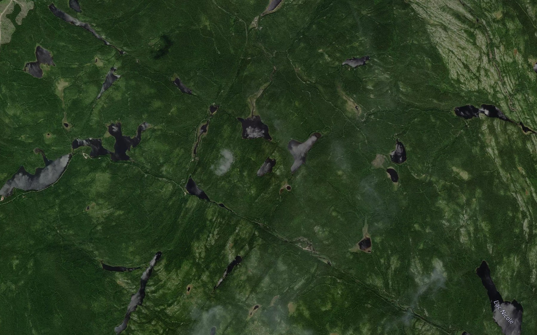 Satellite map of the Lac Gerard