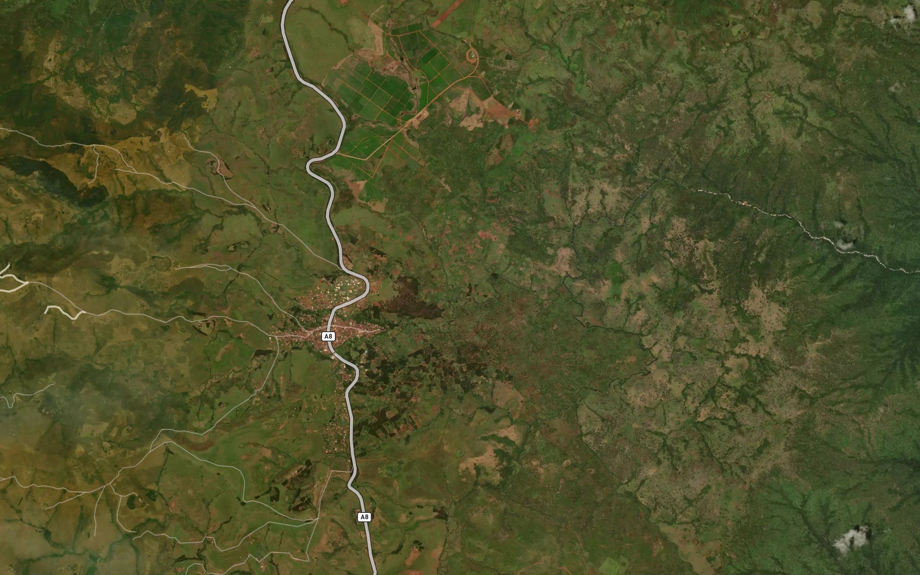 Satellite map of the RiverBarkeji