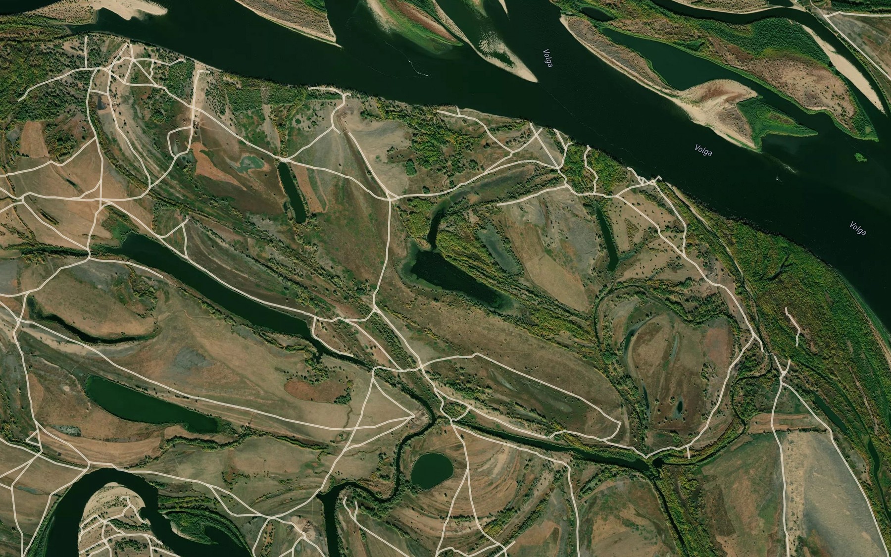 Satellite map of the Il'men' Baklaniy