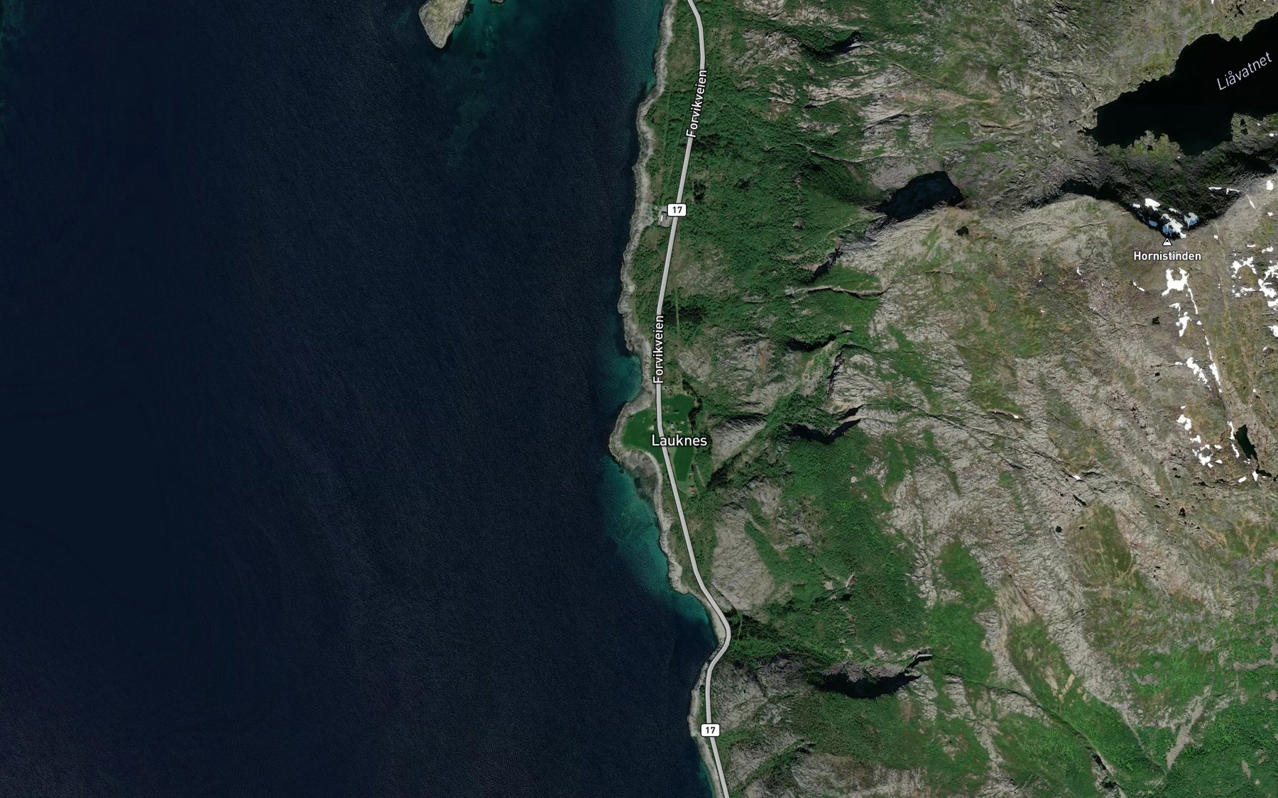 Satellite map of the Bukta