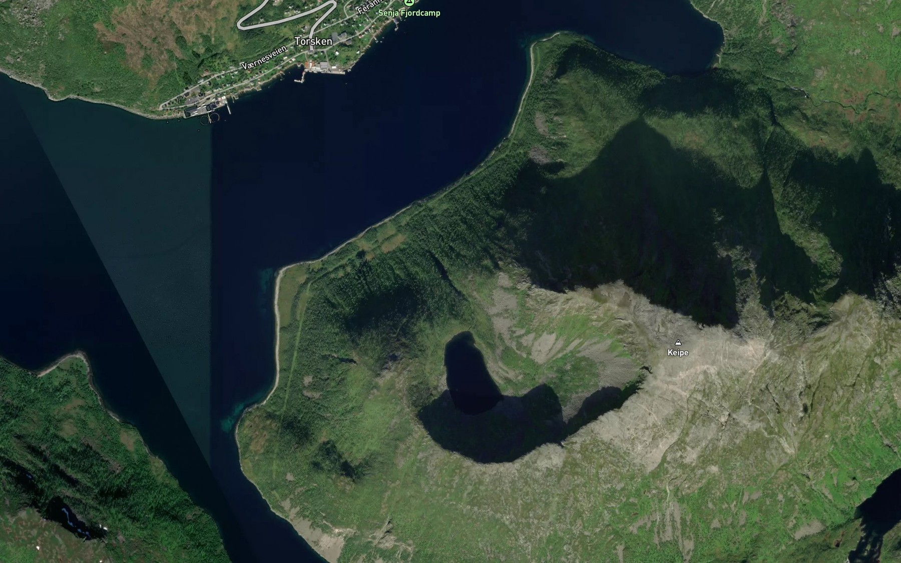Satellite map of the Keipelva