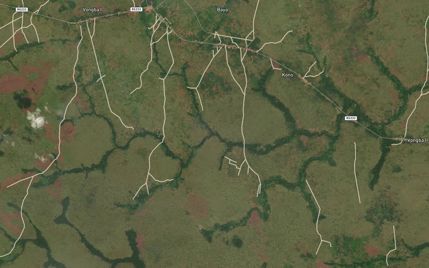 Satellite map of the Gwambele
