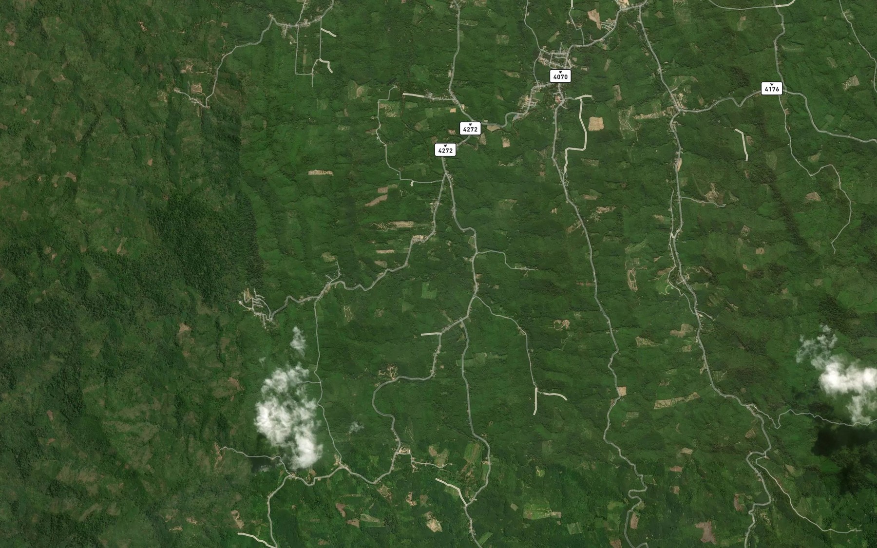 Satellite map of the Khlong Tambon