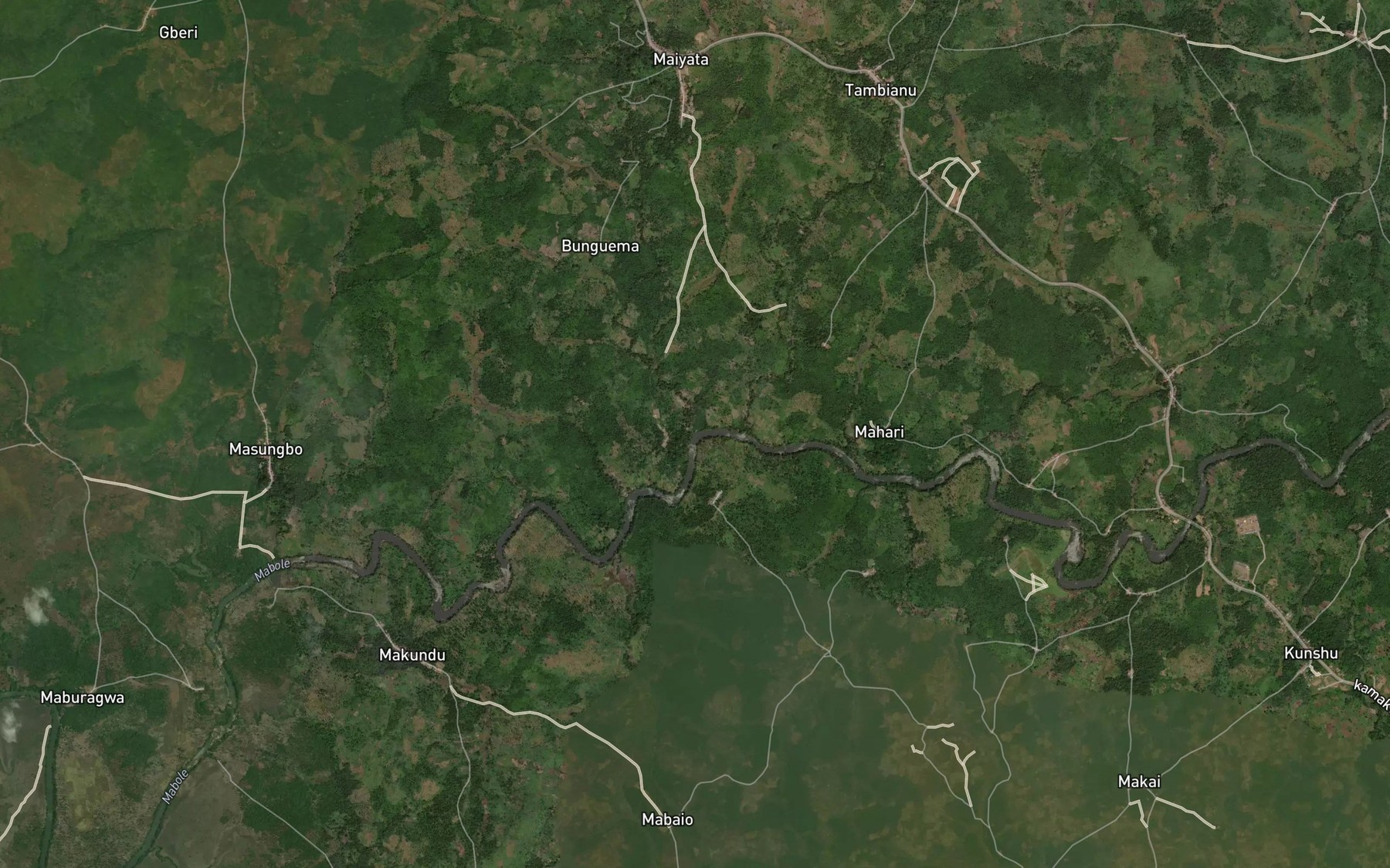 Satellite map of the Pungwi