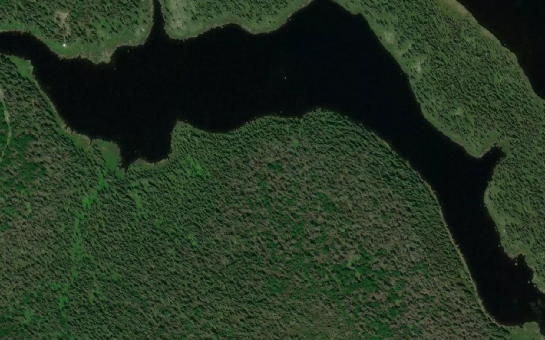 Satellite map of the Lac de Gigondas