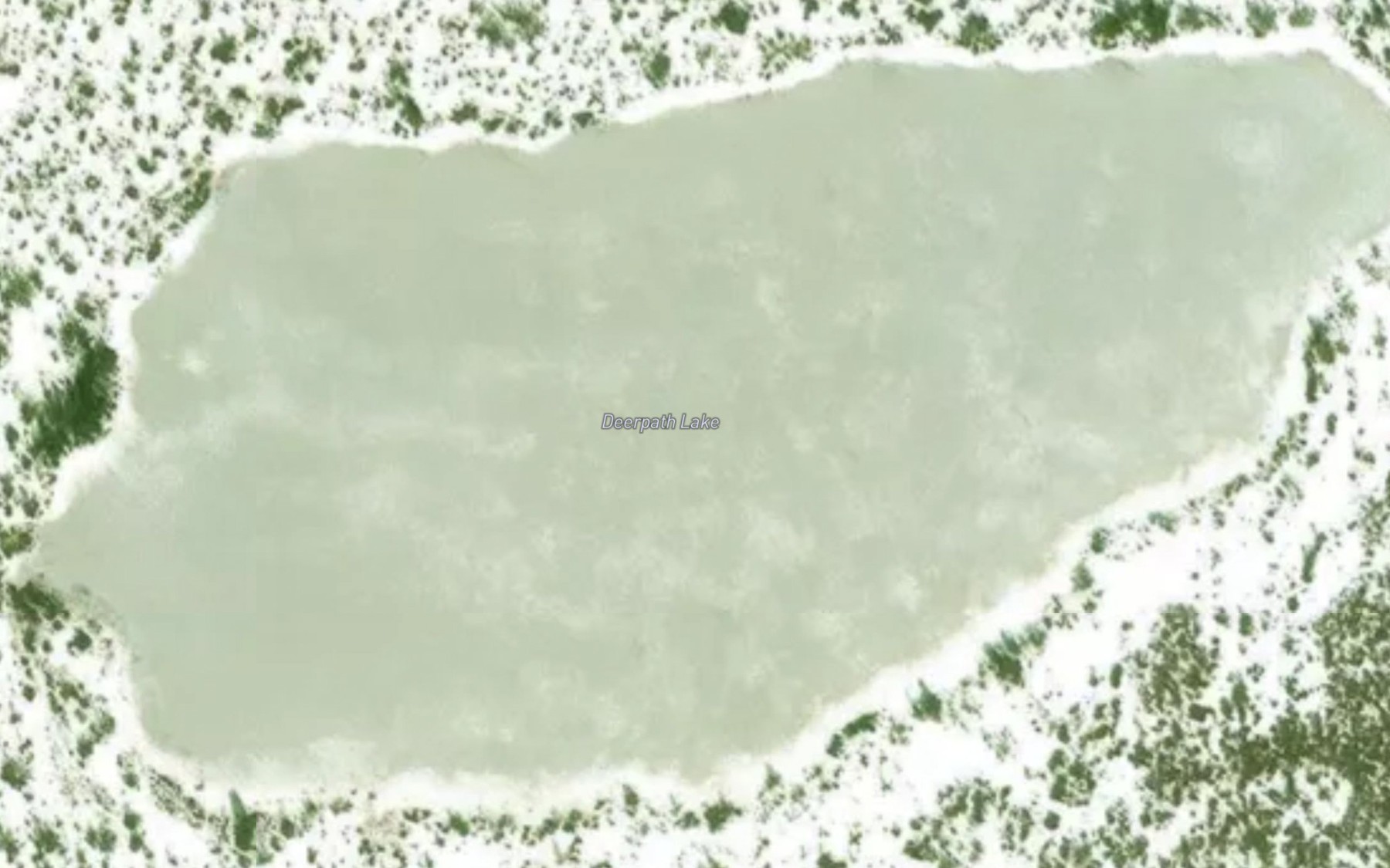 Satellite map of the Deerpath Lake