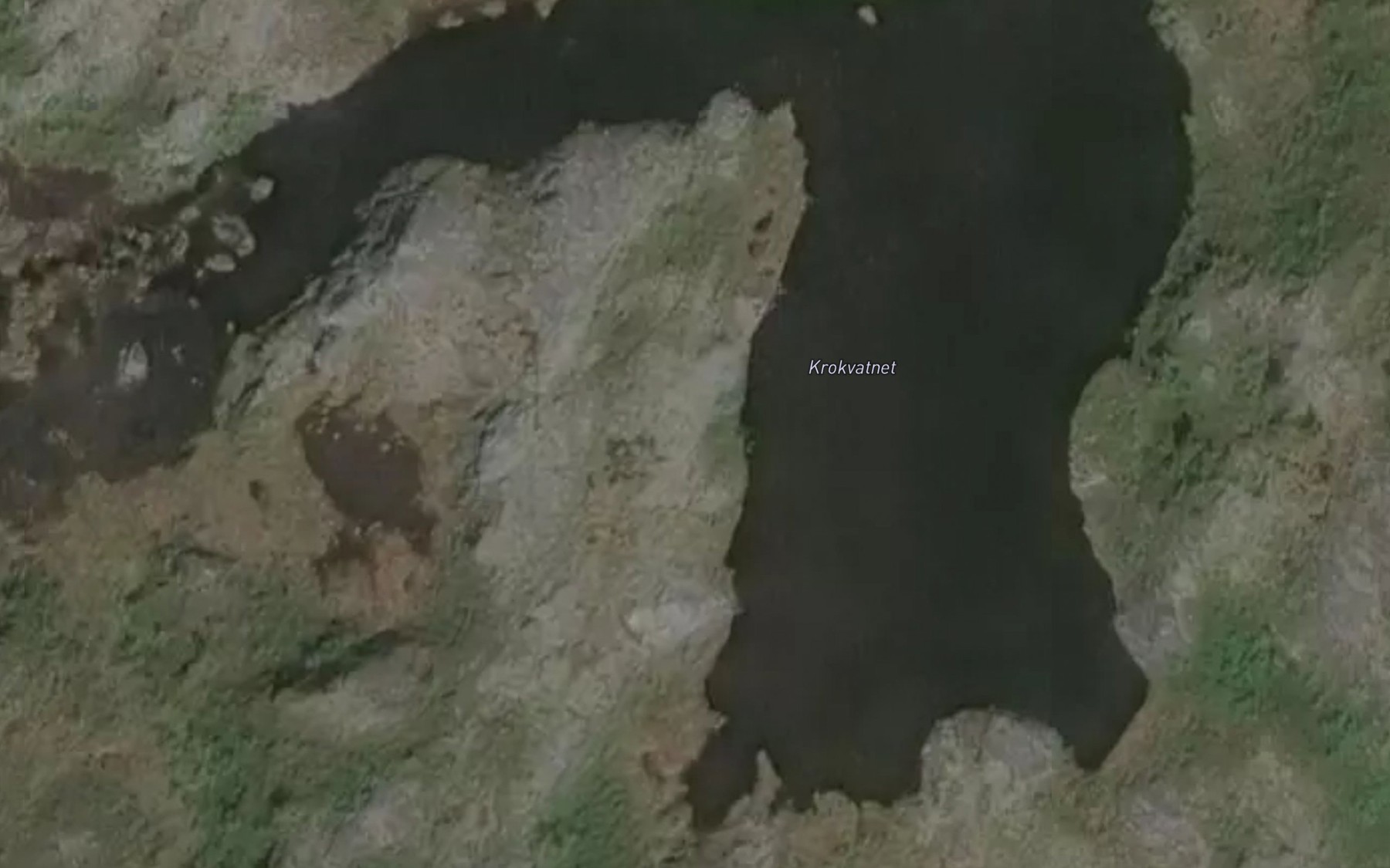 Satellite map of the Krokvatnet