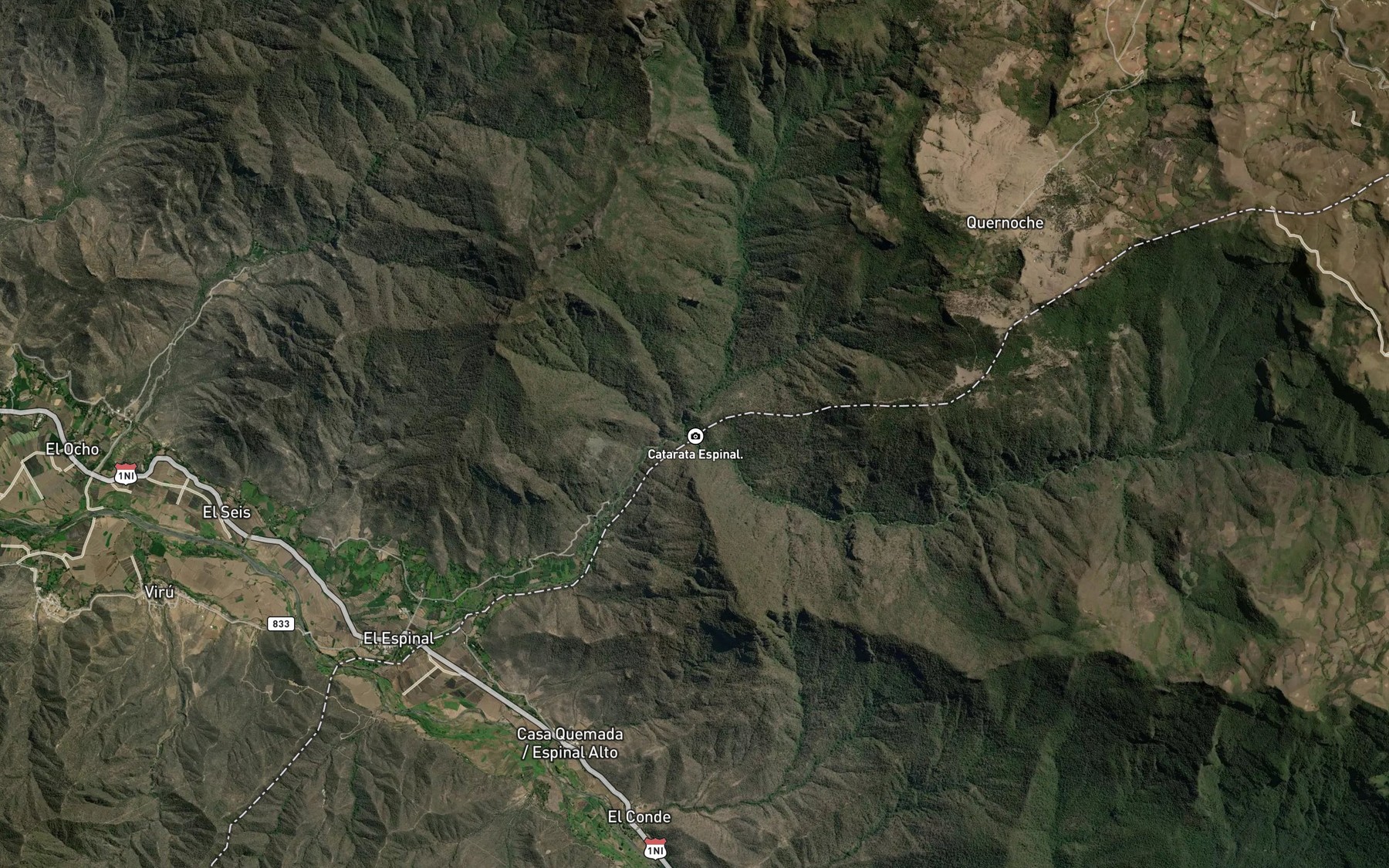 Satellite map of the Rio de Udima