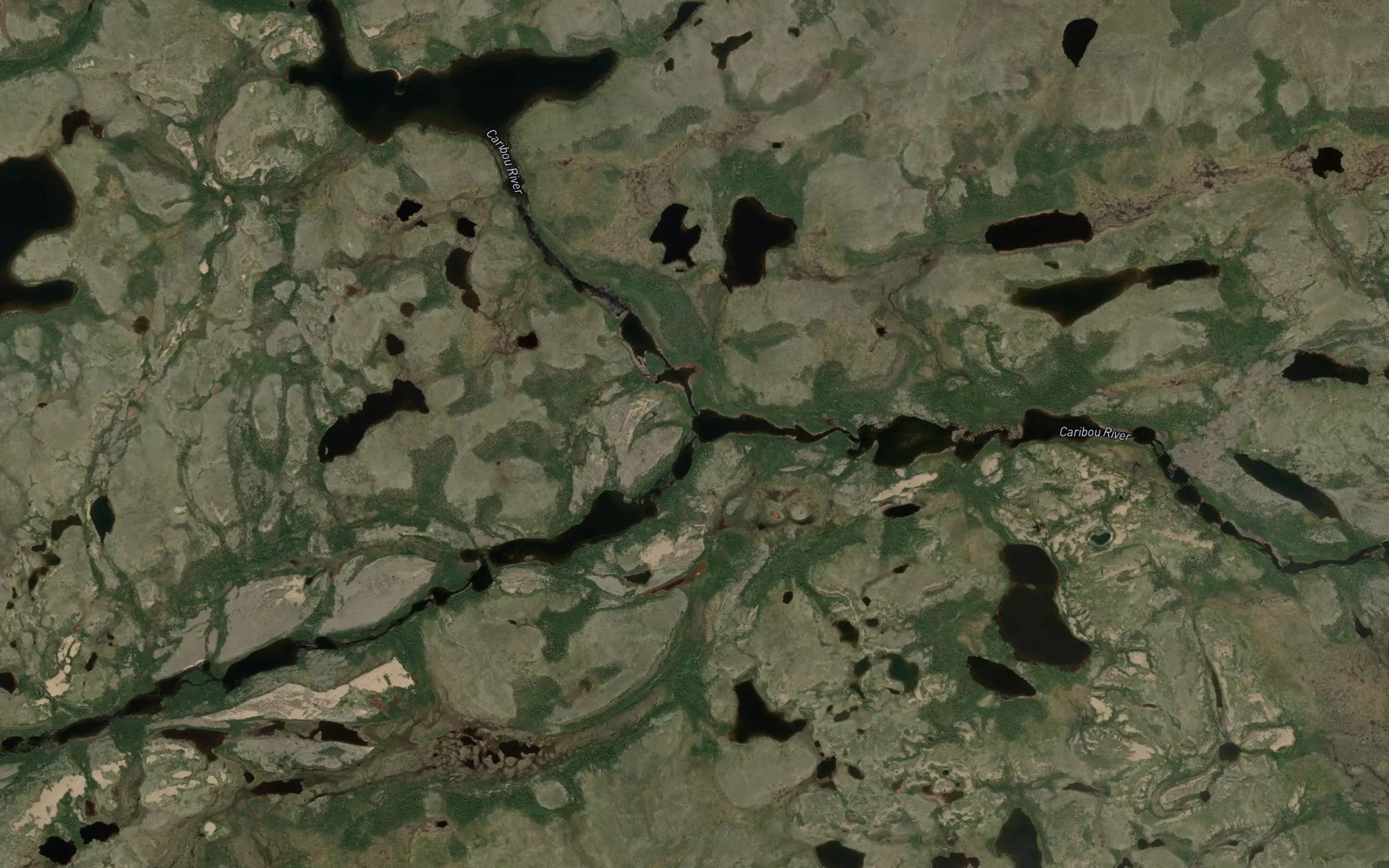 Satellite map of the Roberts River
