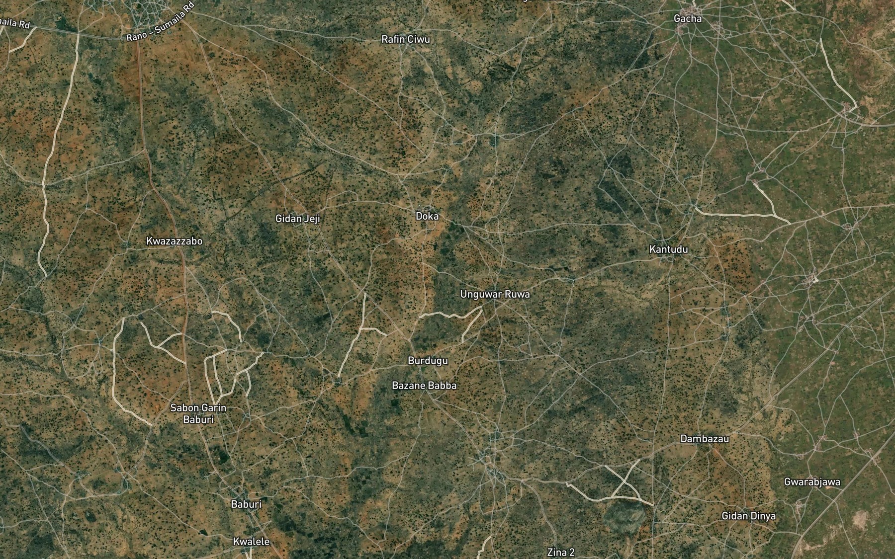 Satellite map of the River Murna