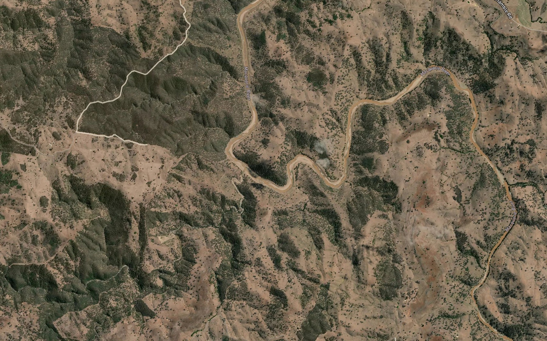 Satellite map of the Curragurra Creek