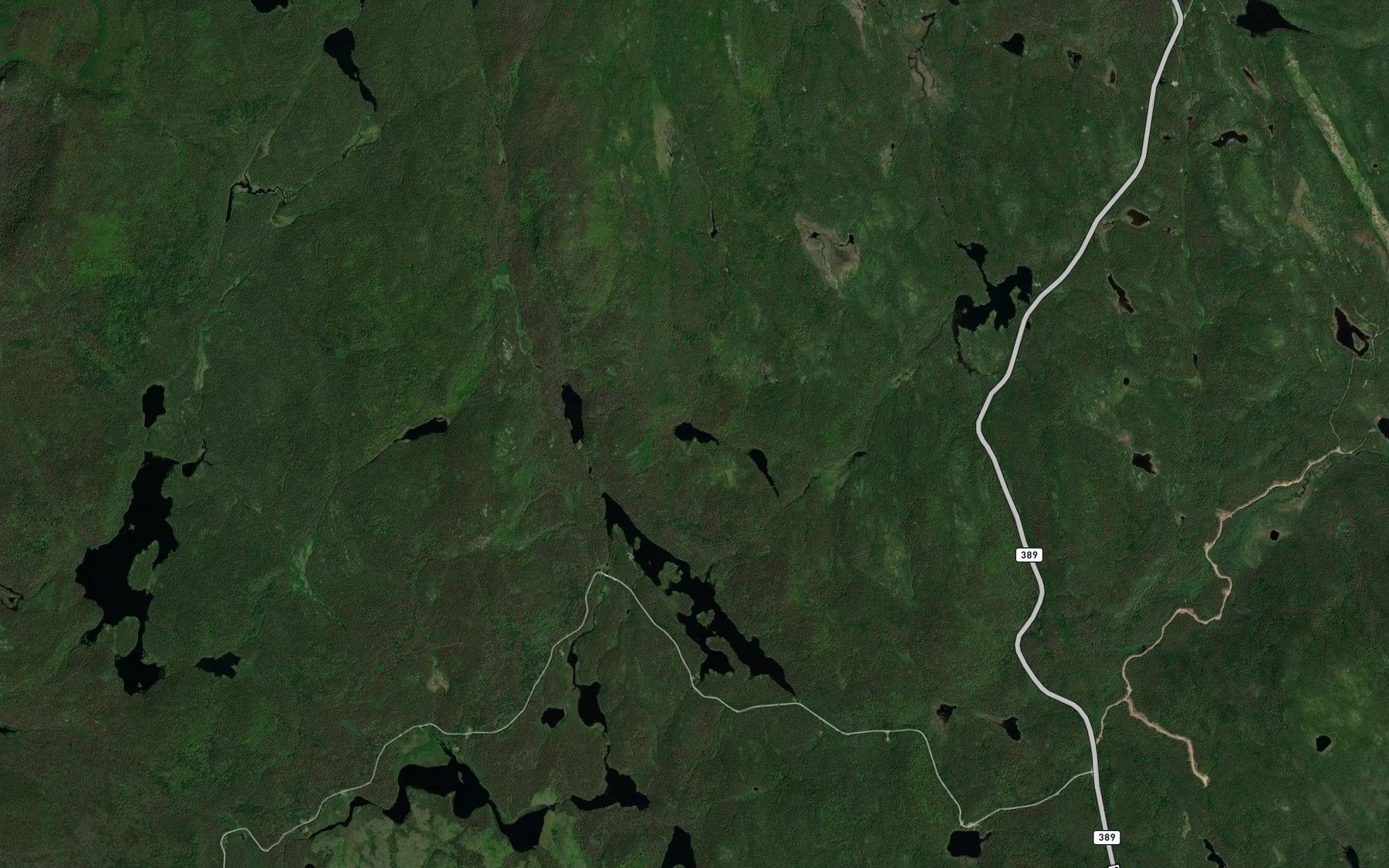 Satellite map of the Lac Lise