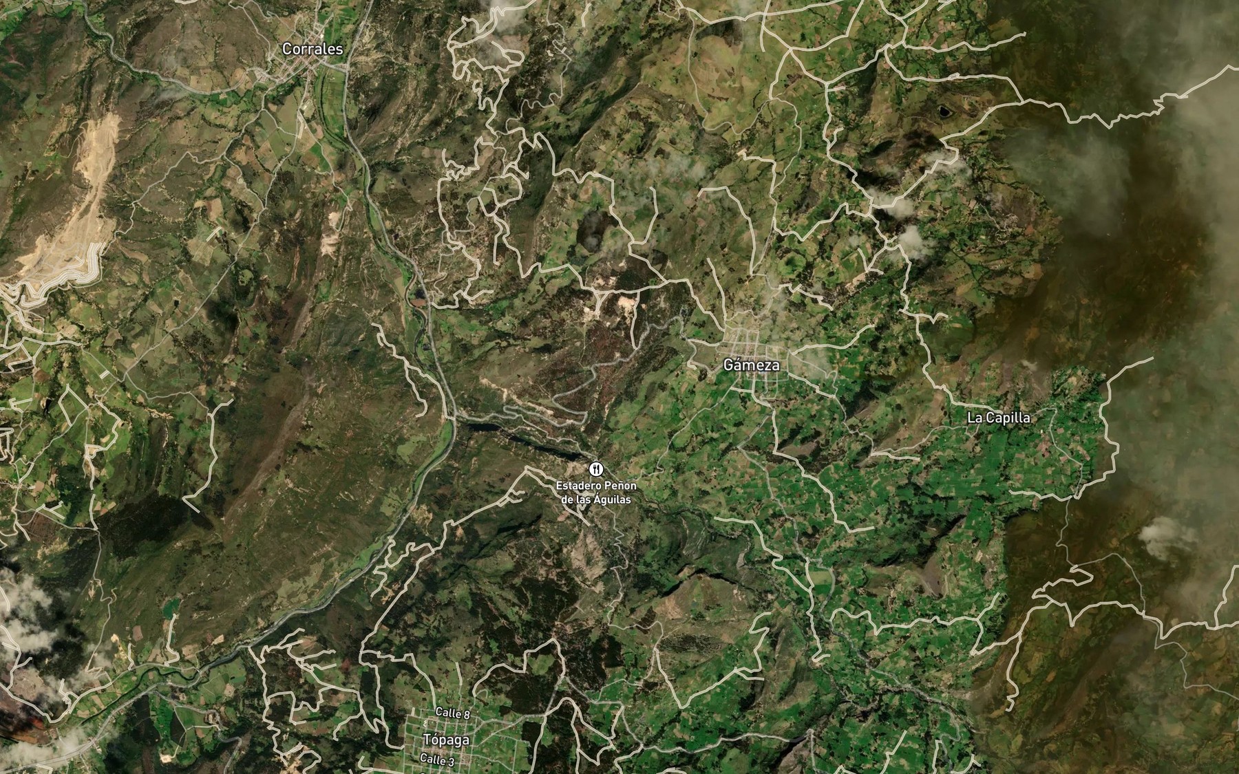 Satellite map of the Rio Sasa