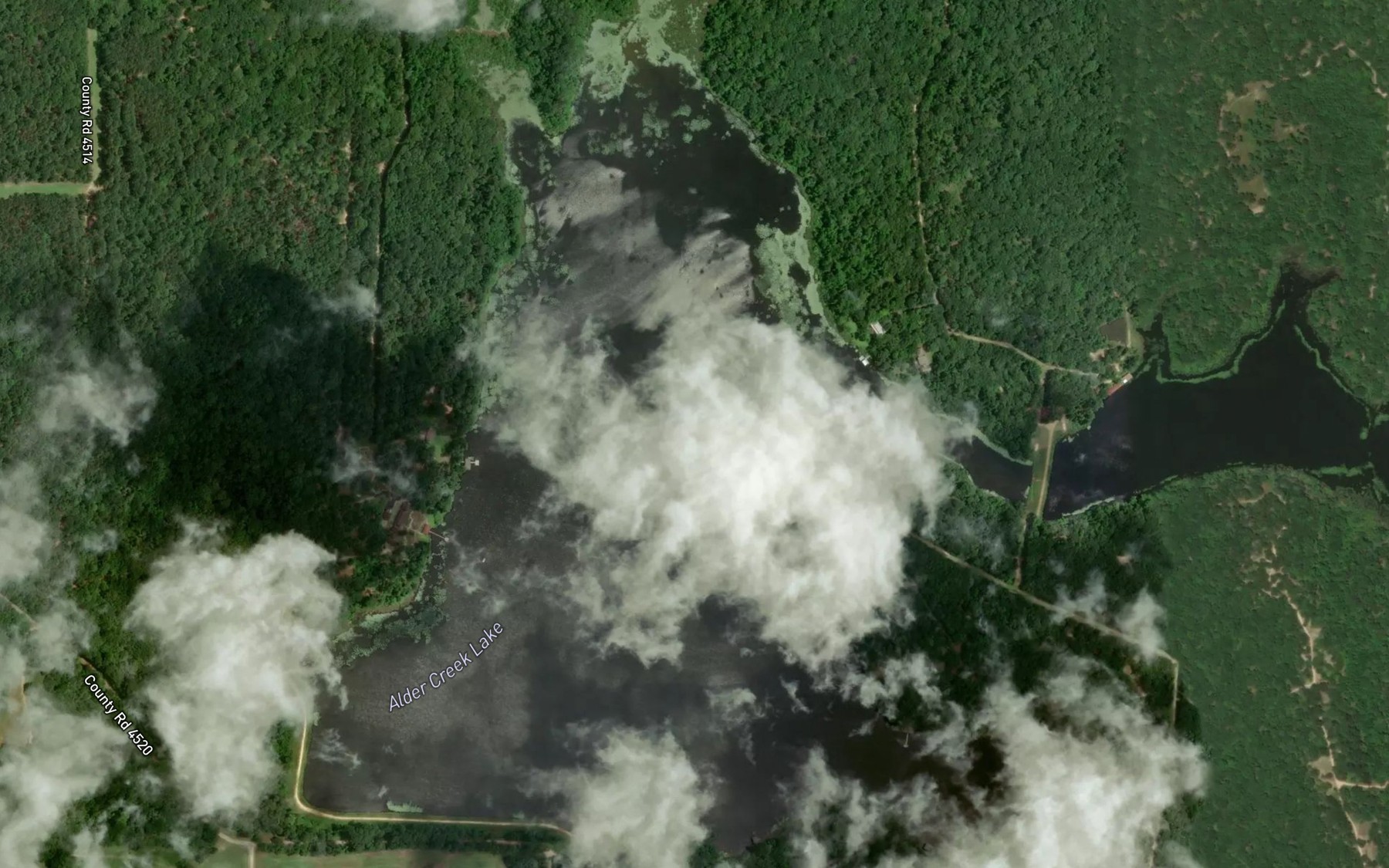 Satellite map of the Alder Creek