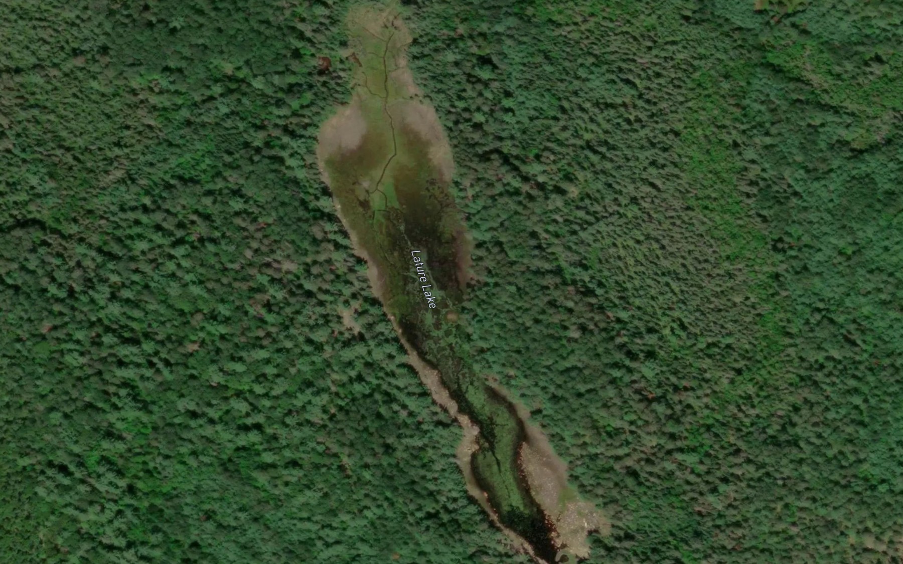 Satellite map of the Lature Lake
