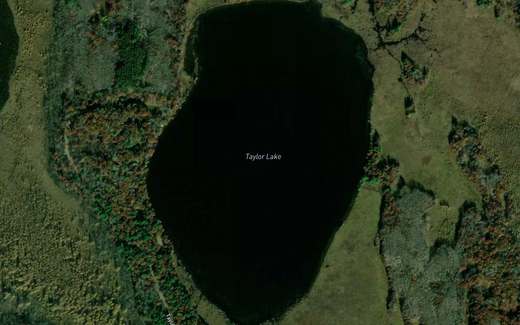 Satellite map of the Taylor Lake