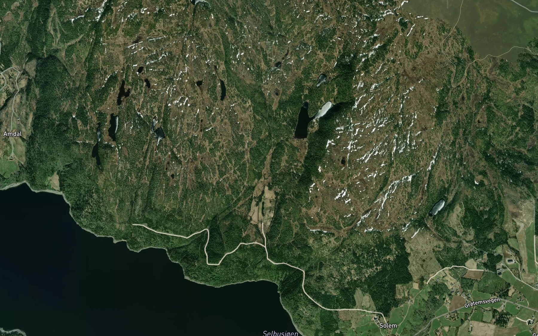 Satellite map of the Ringa