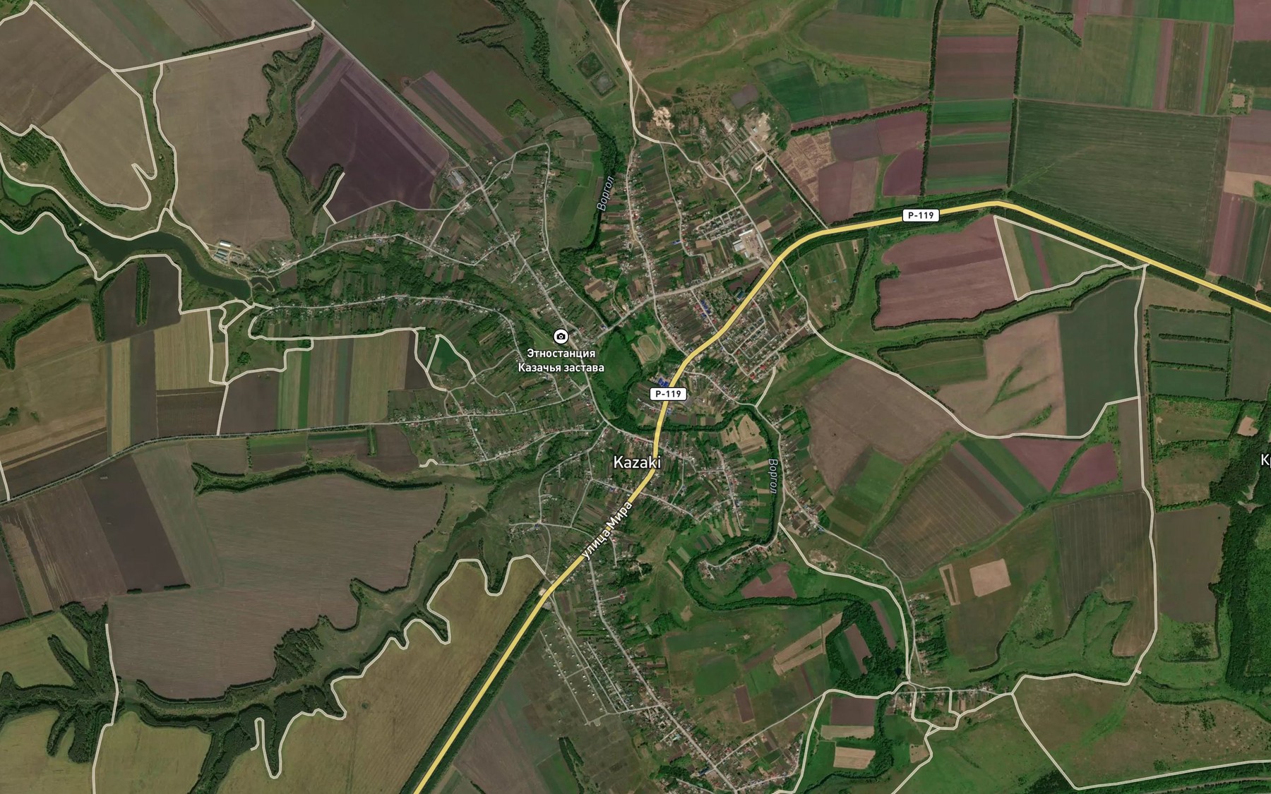 Satellite map of the Khomutets